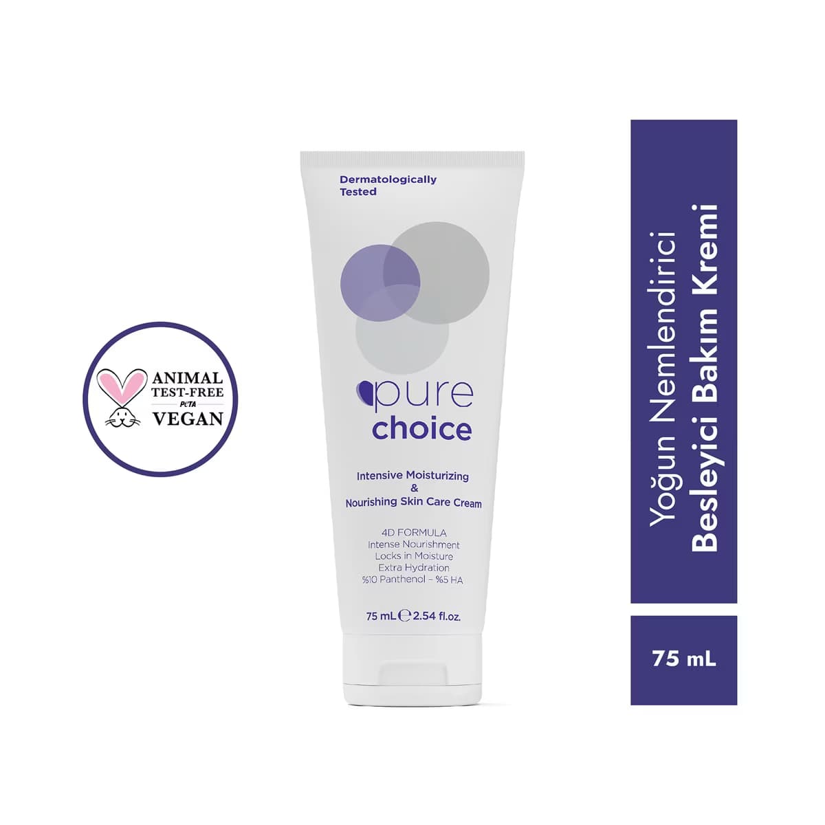Pure Choice Yoğun Nemlendirici ve Besleyici Cilt Bakım Kremi 75 ml - Gratis