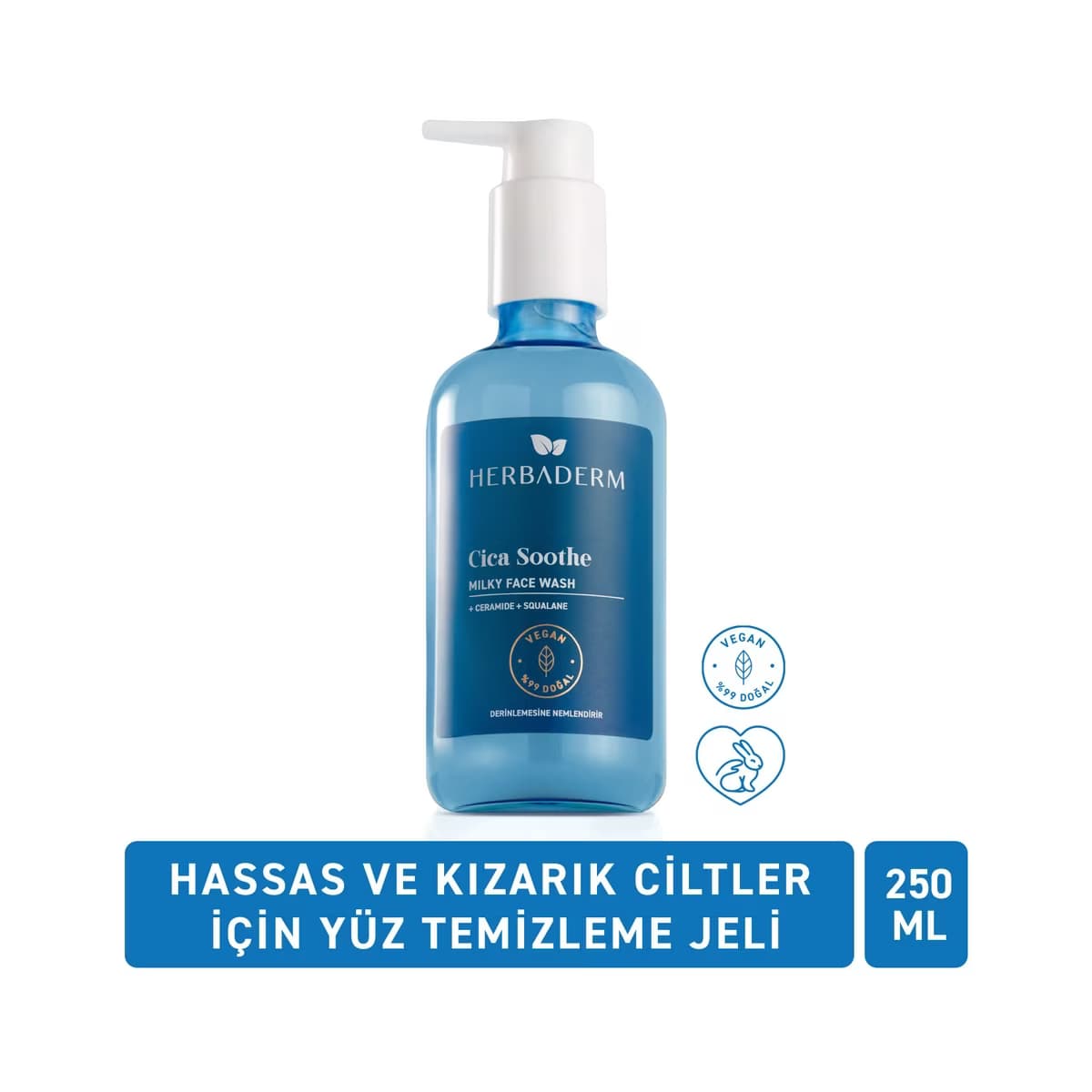 Herbaderm Cica Soothe Milky Yüz Temizleme Jeli 250 ml - Gratis