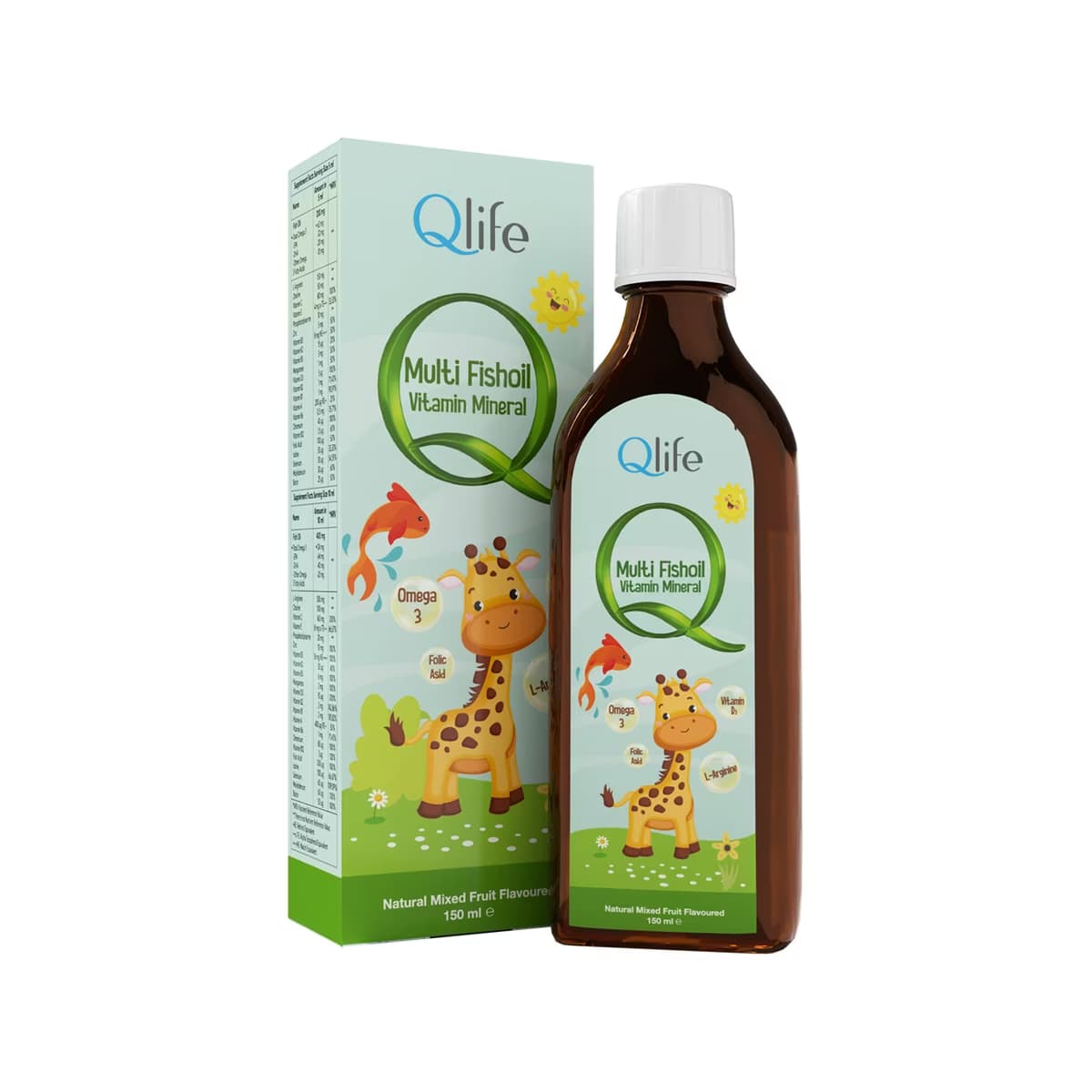 Qlife Multivitamin Fish Oil Şurup Takviye Edici Gıda 150 ml - Gratis