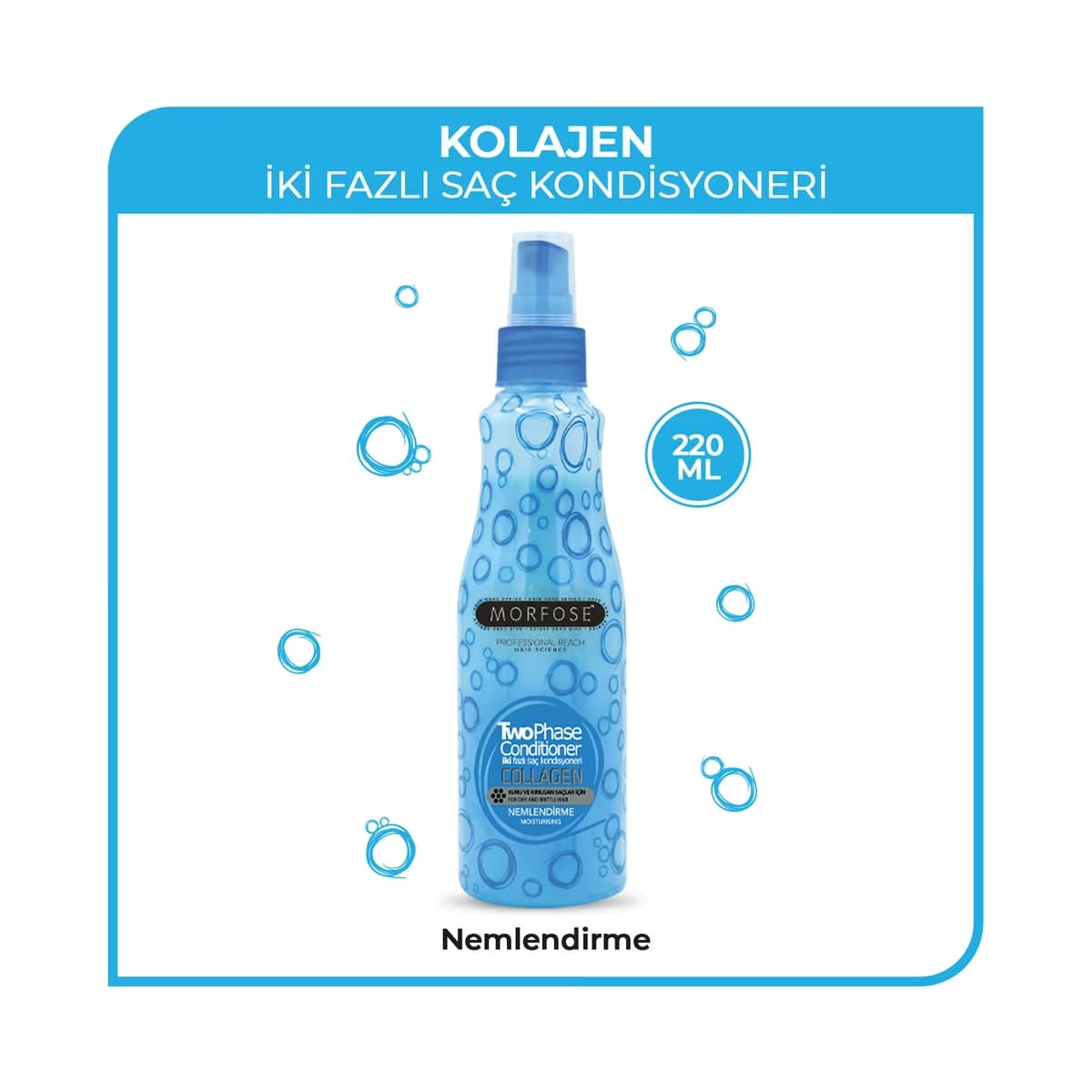 Morfose Kolajen Çift Fazlı Fön Suyu 220 ml - Gratis
