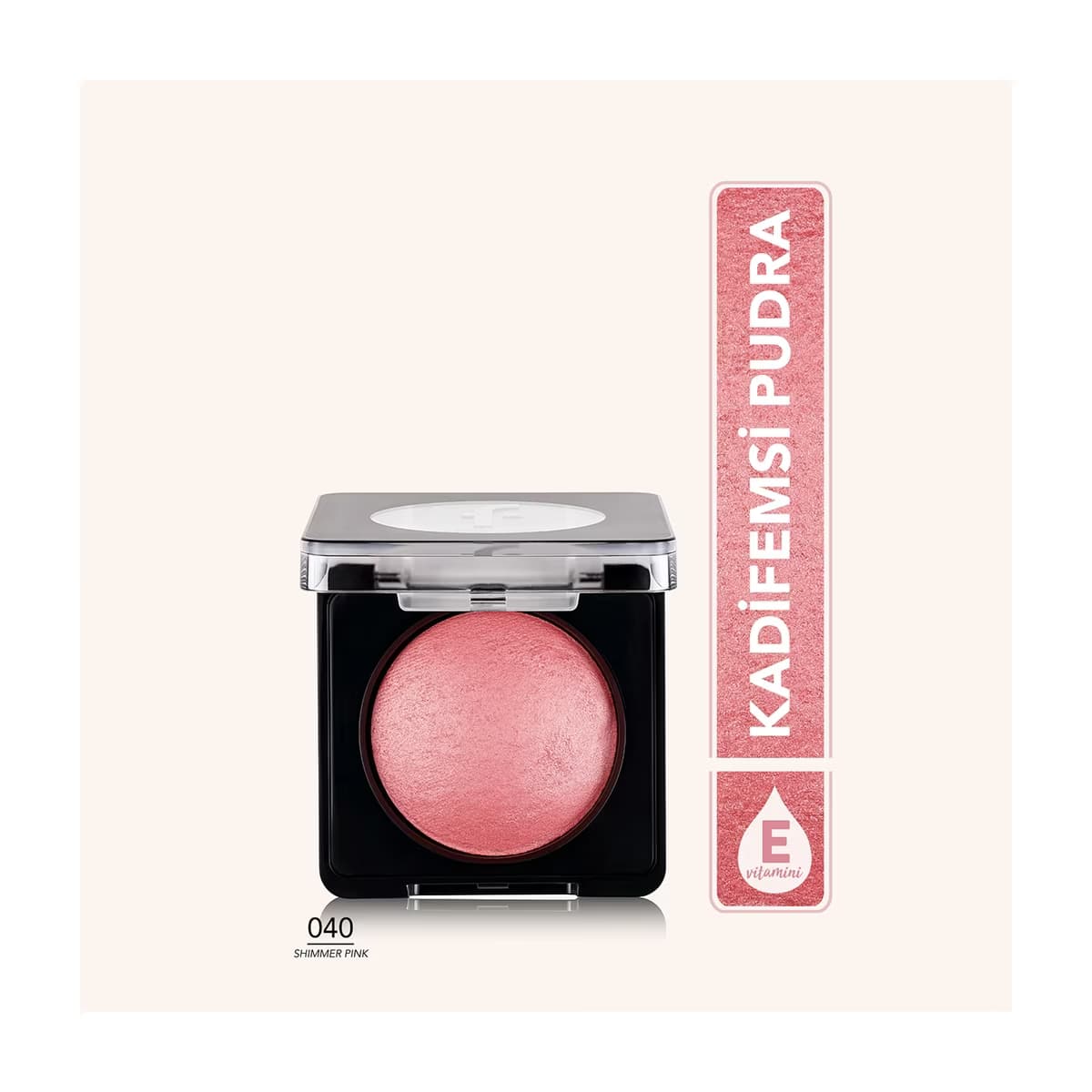 Flormar Baked Blush-On Allık 040 Shimmer Pink - Gratis