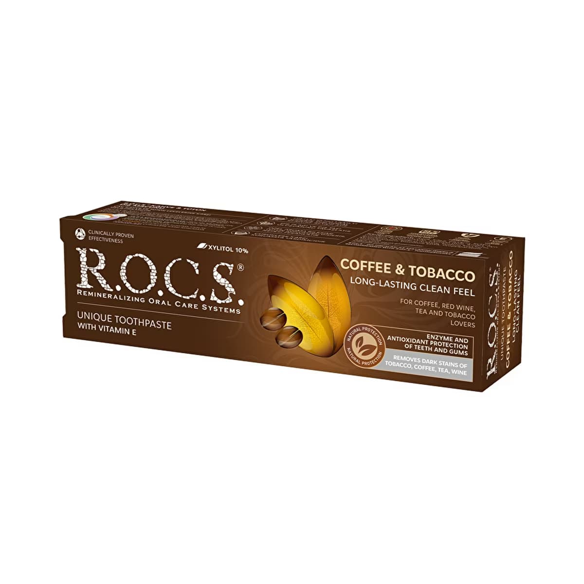Rocs Coffee & Tobacco Lekelere Karşı Diş Macunu 74 gr - Gratis