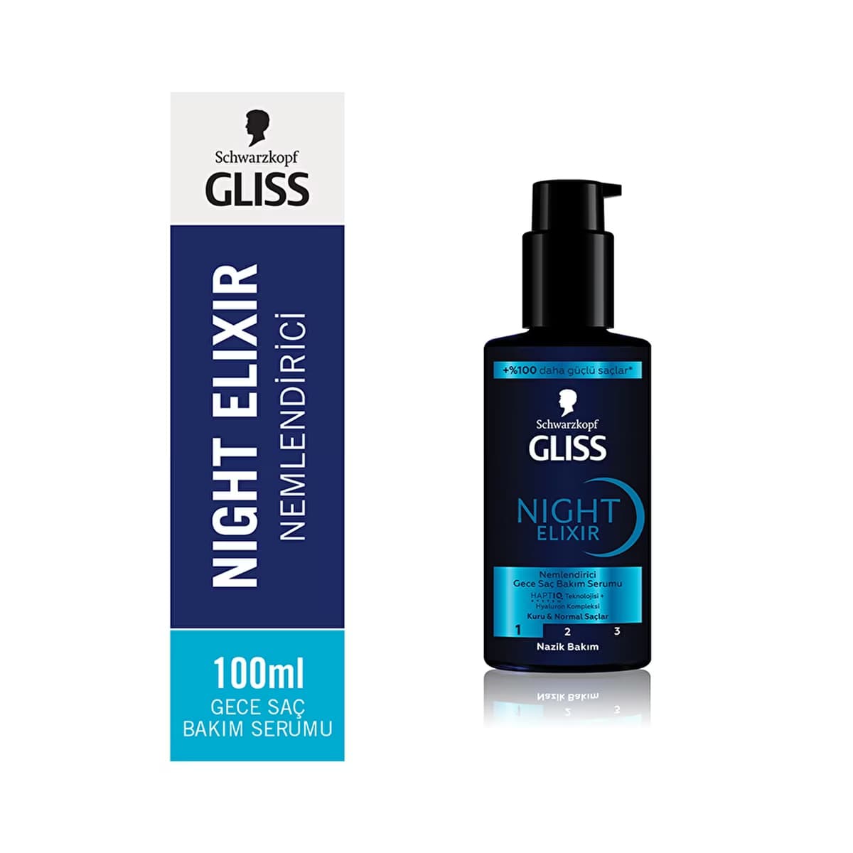 Gliss Night Elixir Nemlendirici Gece Saç Bakım Serumu 100 ml - Gratis