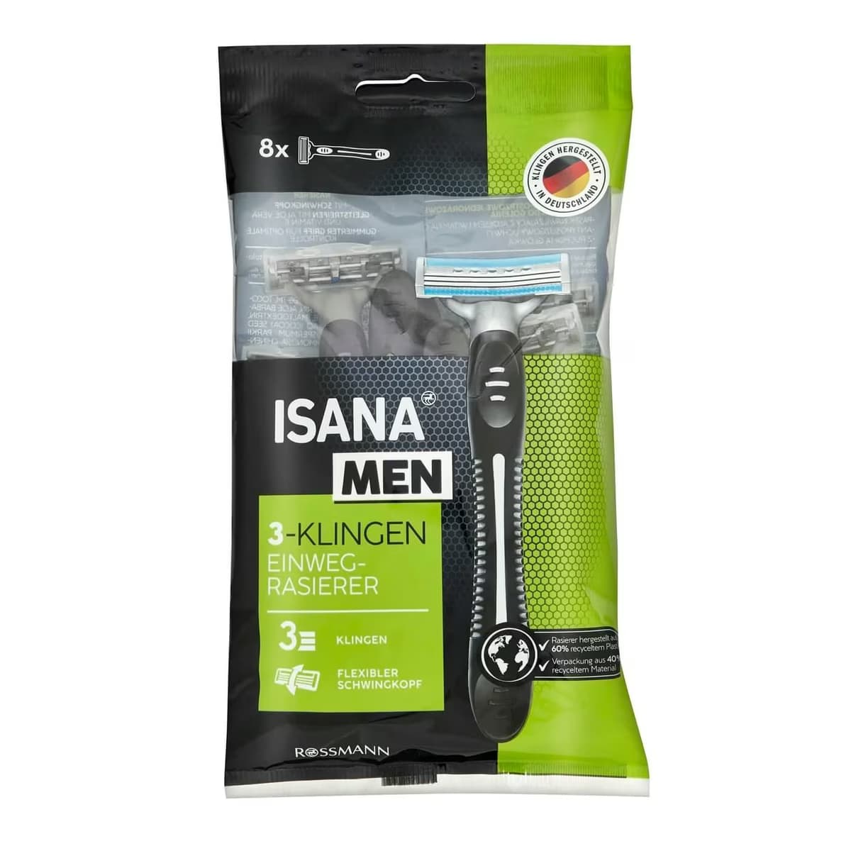 Isana Men Tıraş Bıçağı 3 Bıçaklı 8 adet