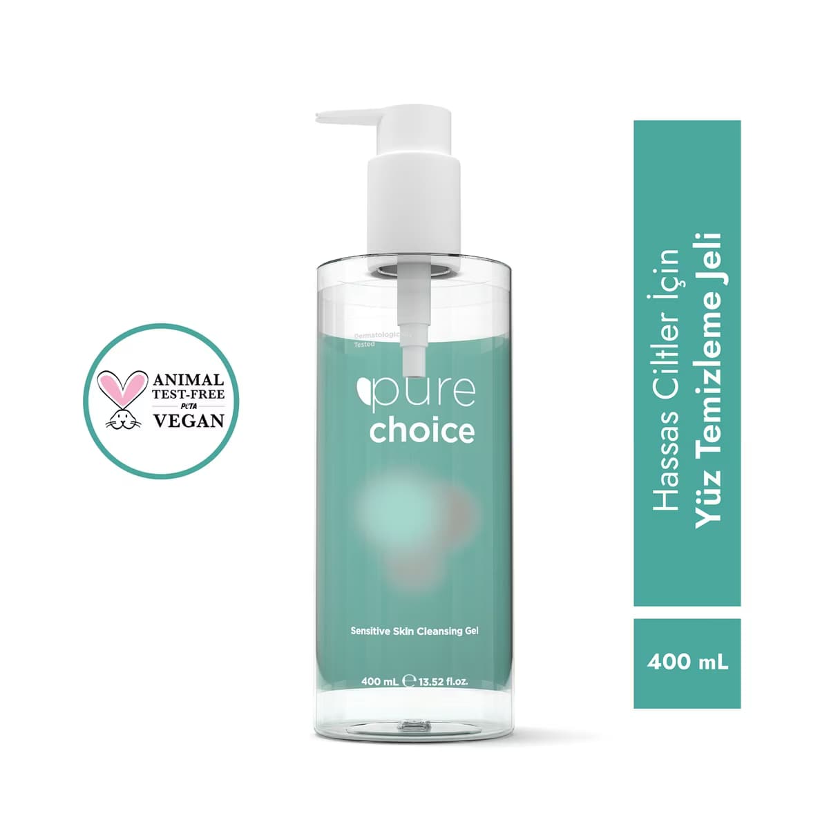 Pure Choice Hassas Ciltler İçin Yüz Temizleme Jeli 400 ml - Gratis
