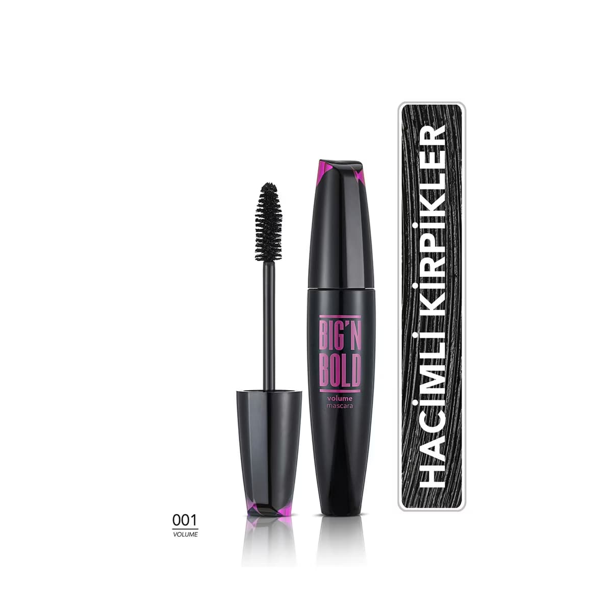 Flormar Big'N Bold Dolgunlaştırıcı Maskara 001 Volume - Gratis