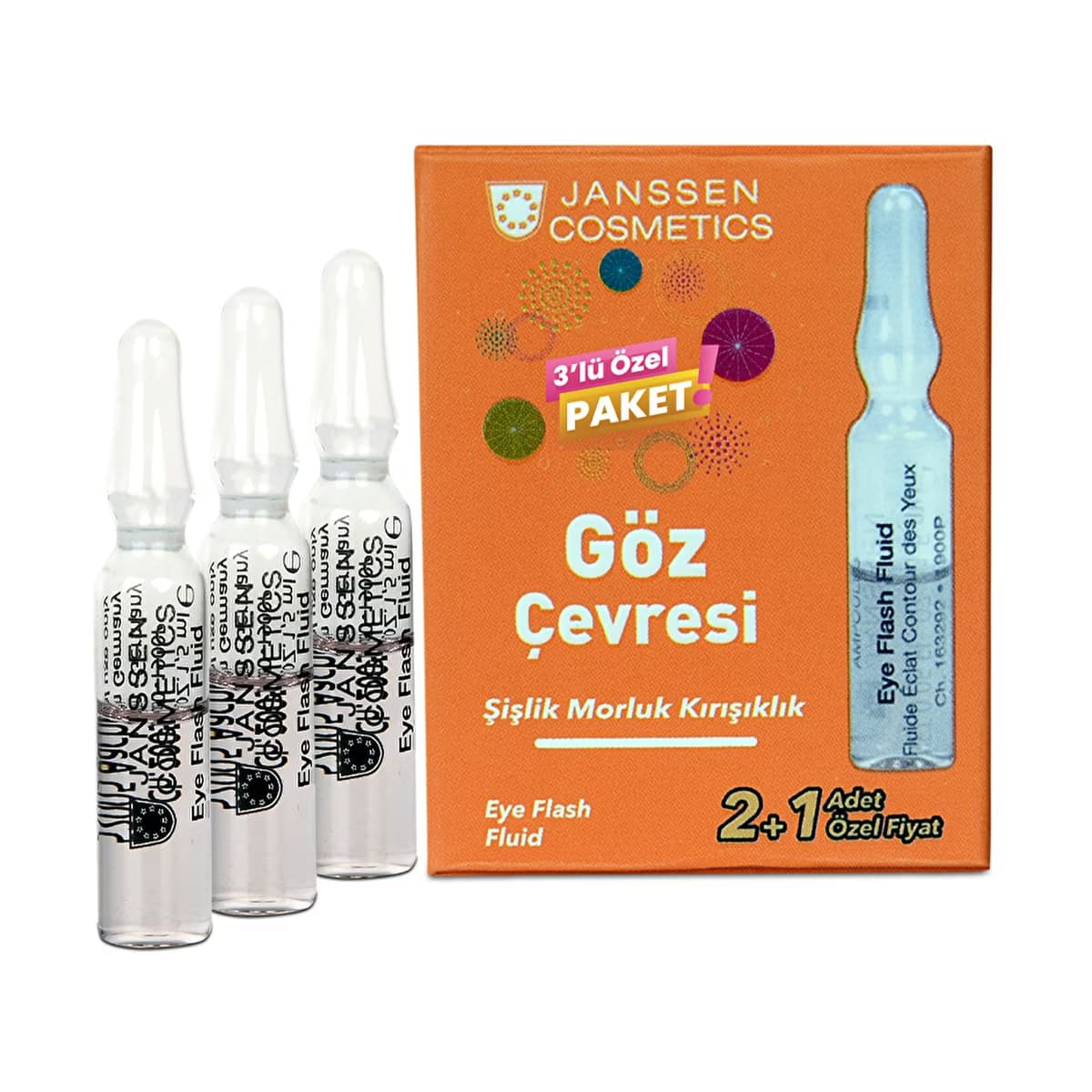 Janssen Cosmetics Göz Çevresi Kırışıklık Karşıtı Ampul 3'lü - Gratis