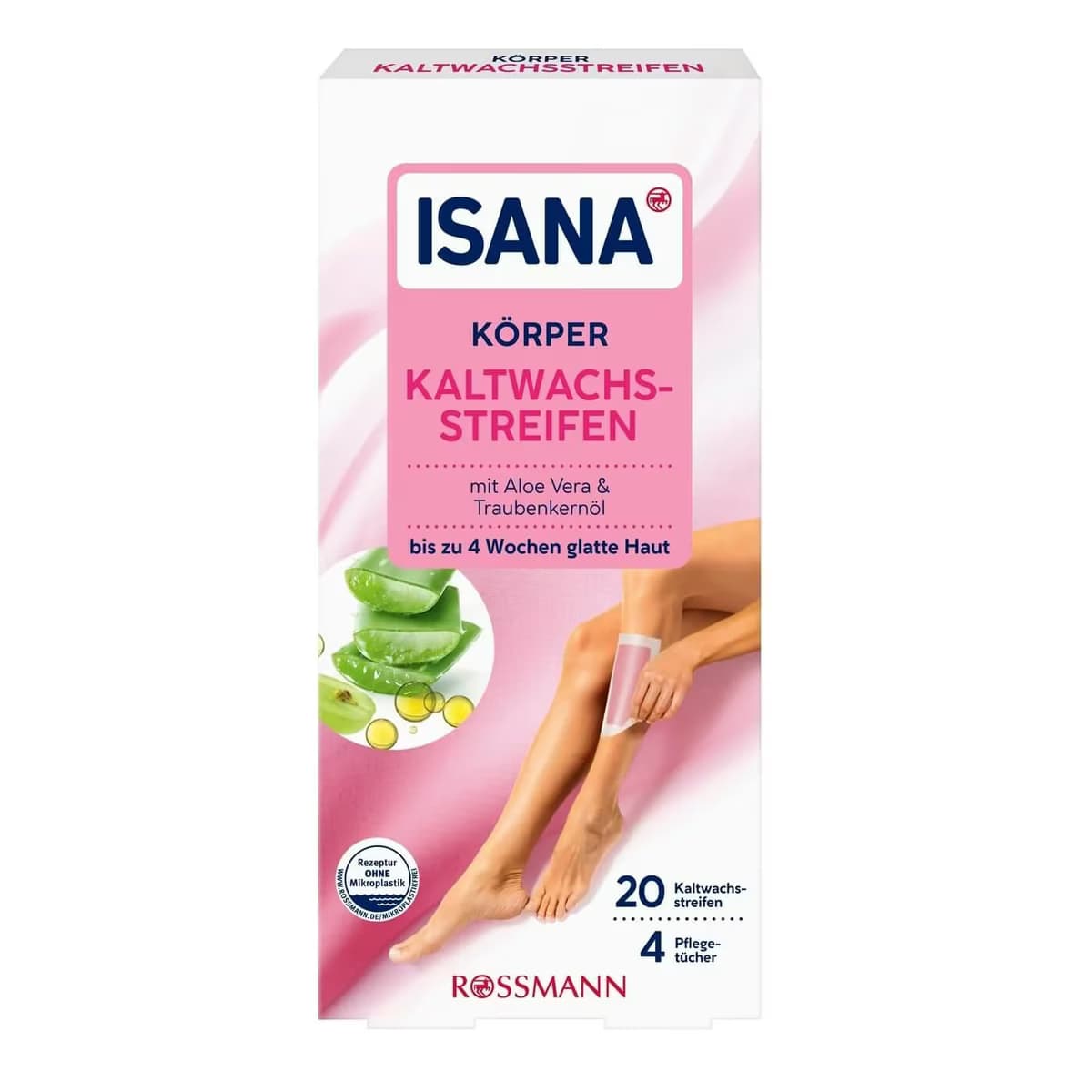 Isana Soğuk Ağda Bandı Aloe Vera Özü ve Üzüm Çekirdeği Yağı 20 adet