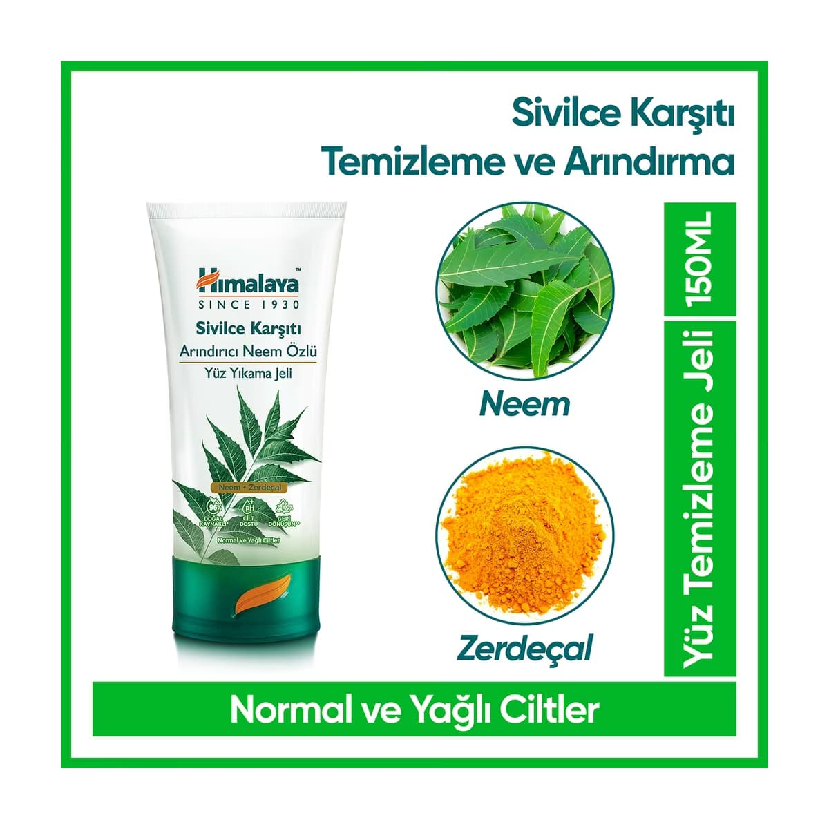 Himalaya Neem Özlü Arındırıcı Yüz Yıkama Jeli 150 ml - Gratis