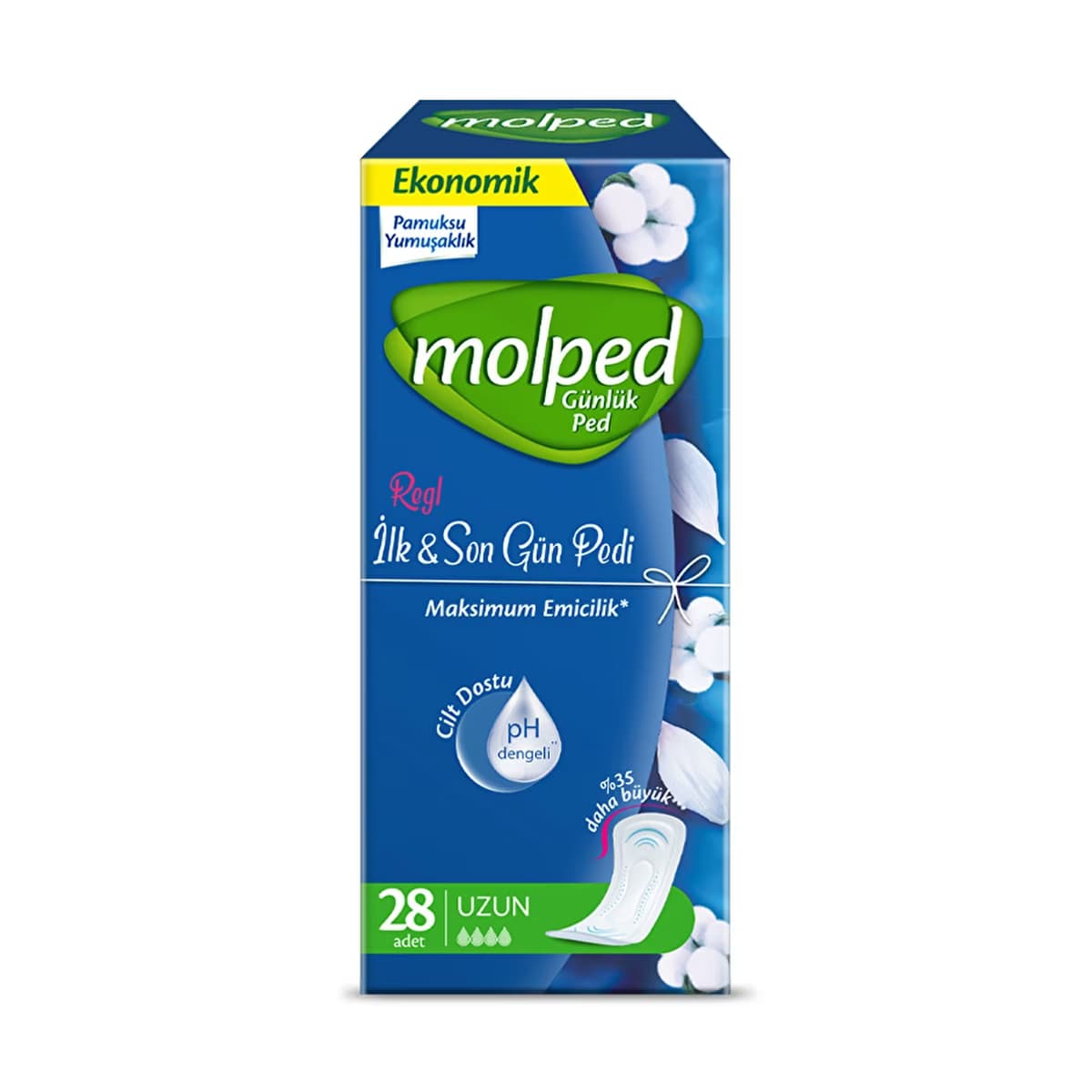 Molped İlk ve Son Gün Günlük Ped 28'li - Gratis