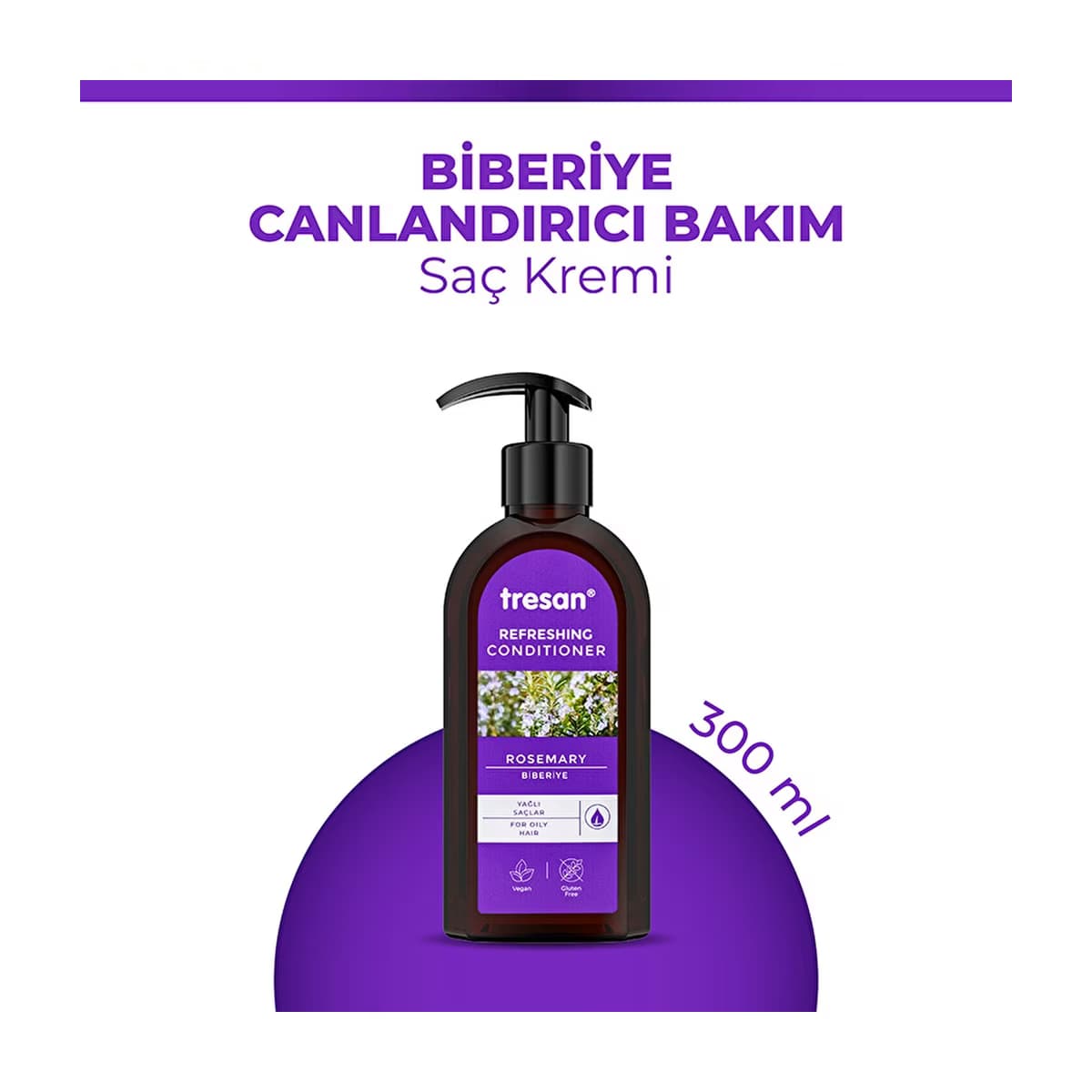 Tresan Biberiye Canlandırıcı Sülfatsız Bakım Saç Kremi 300 ml - Gratis
