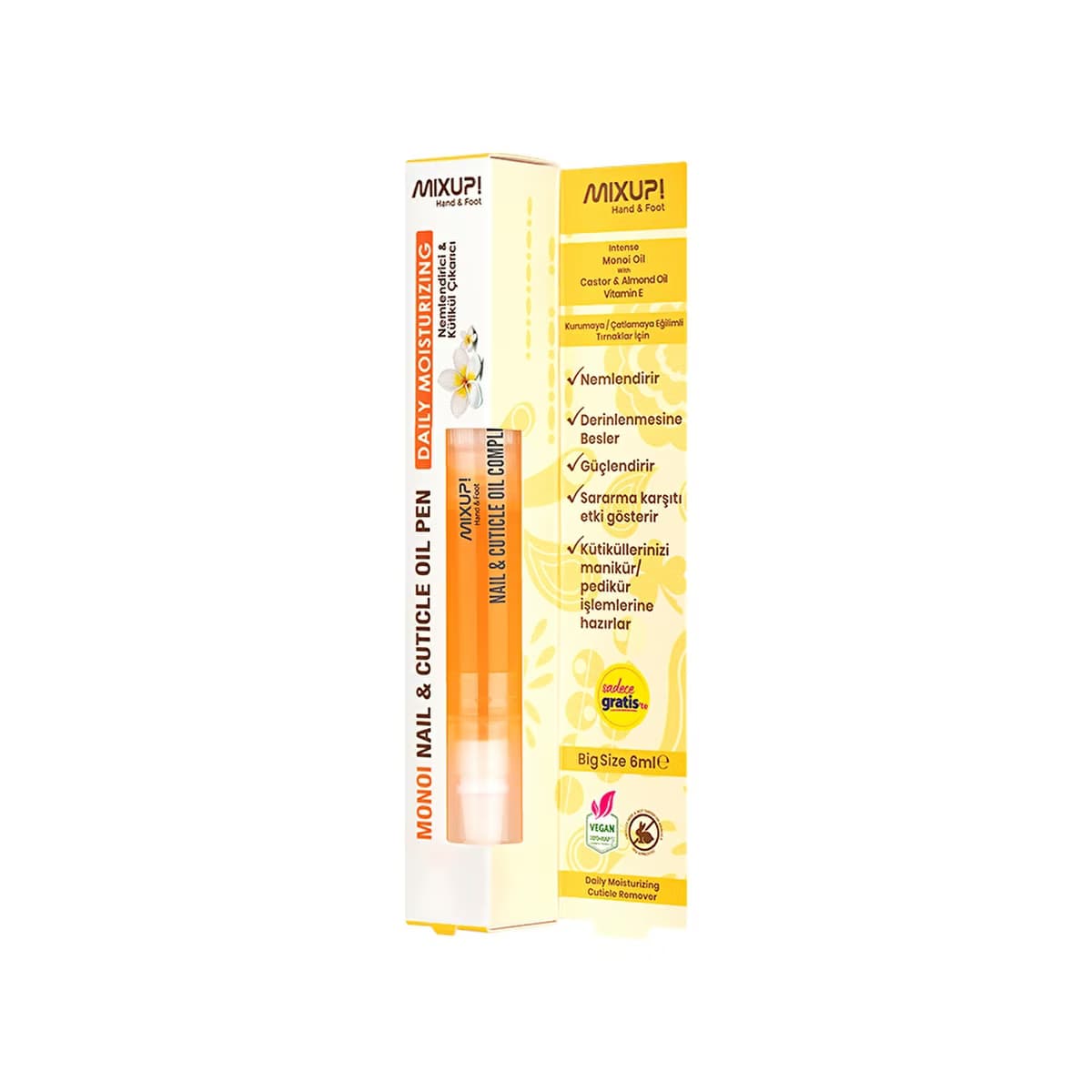 Mixup! Günlük Nemlendirme & Kütikül Çıkarıcı 6 ml - Gratis