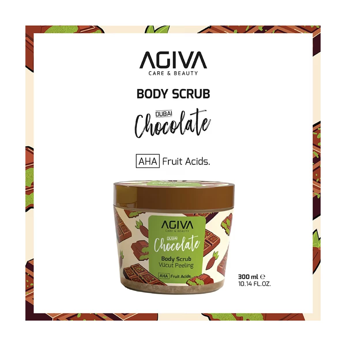 Agiva Care & Beauty Dubai Chocolate Vücut Peeling 300 ml - Gratis