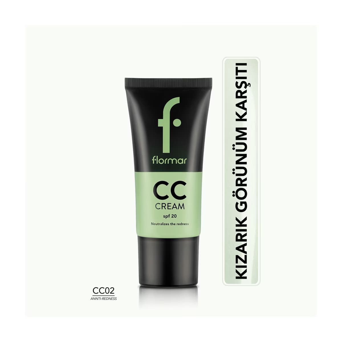 Flormar Kırmızı İz ve Kızarıklık Gizleyici CC Krem CC02 Anti Redness 35 ml - Gratis