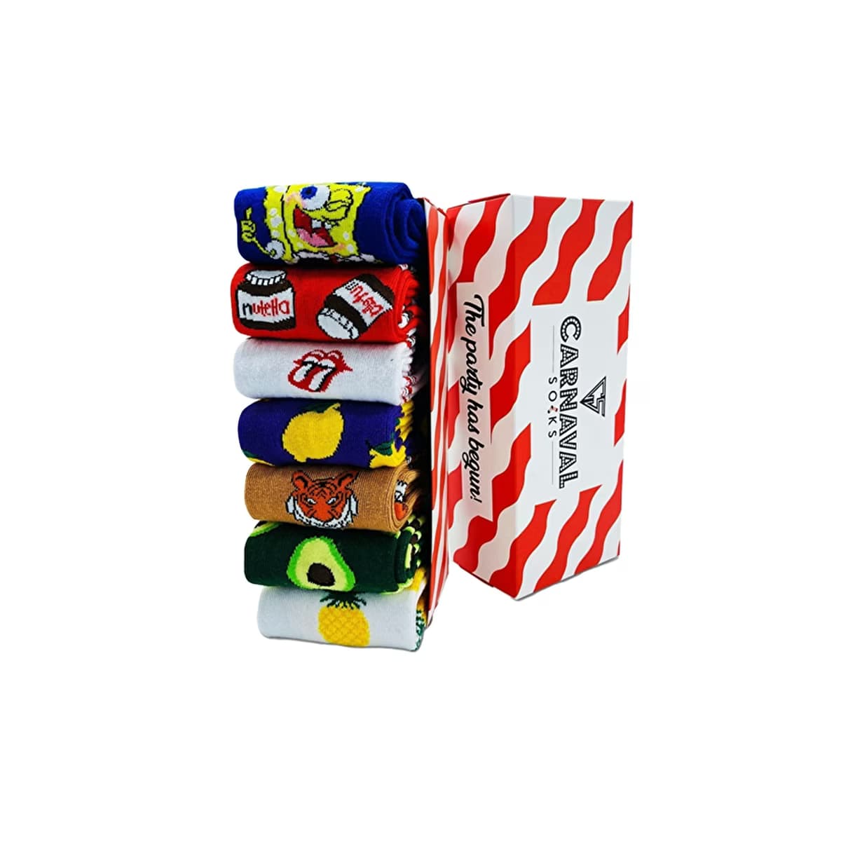 Carnaval Socks 7'li Carnaval Desenli Çorap Seti - Gratis
