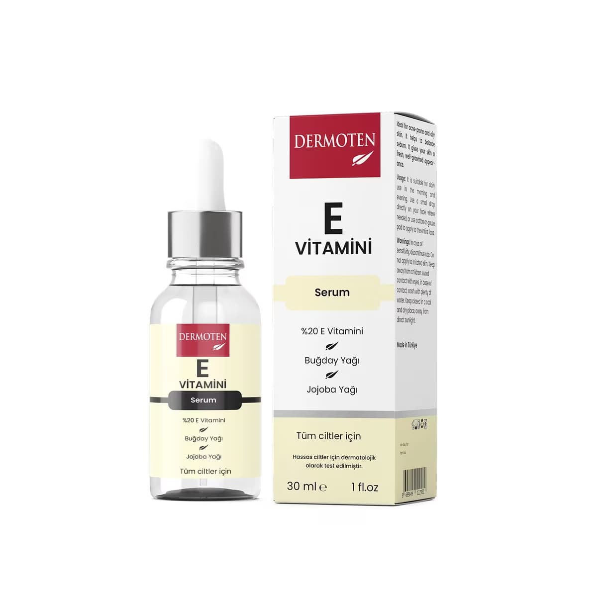 Dermoten Nemlendirici E Vitamini Serumu 30 ml - Gratis