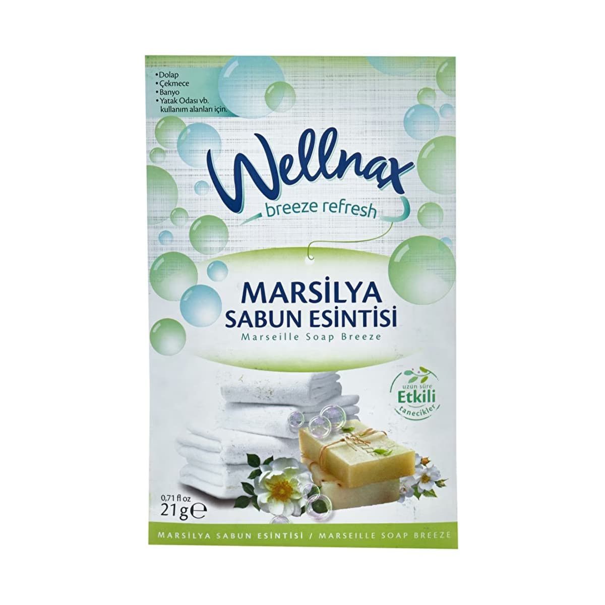 Wellnax Çekmece Dolap Kokusu Marsilya Sabun Esintisi - Gratis