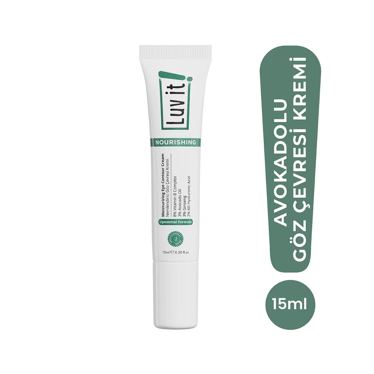 Luv it! Avokado İçeren Yoğun Nemlendirici Göz Çevresi Kremi 15 ml - Gratis