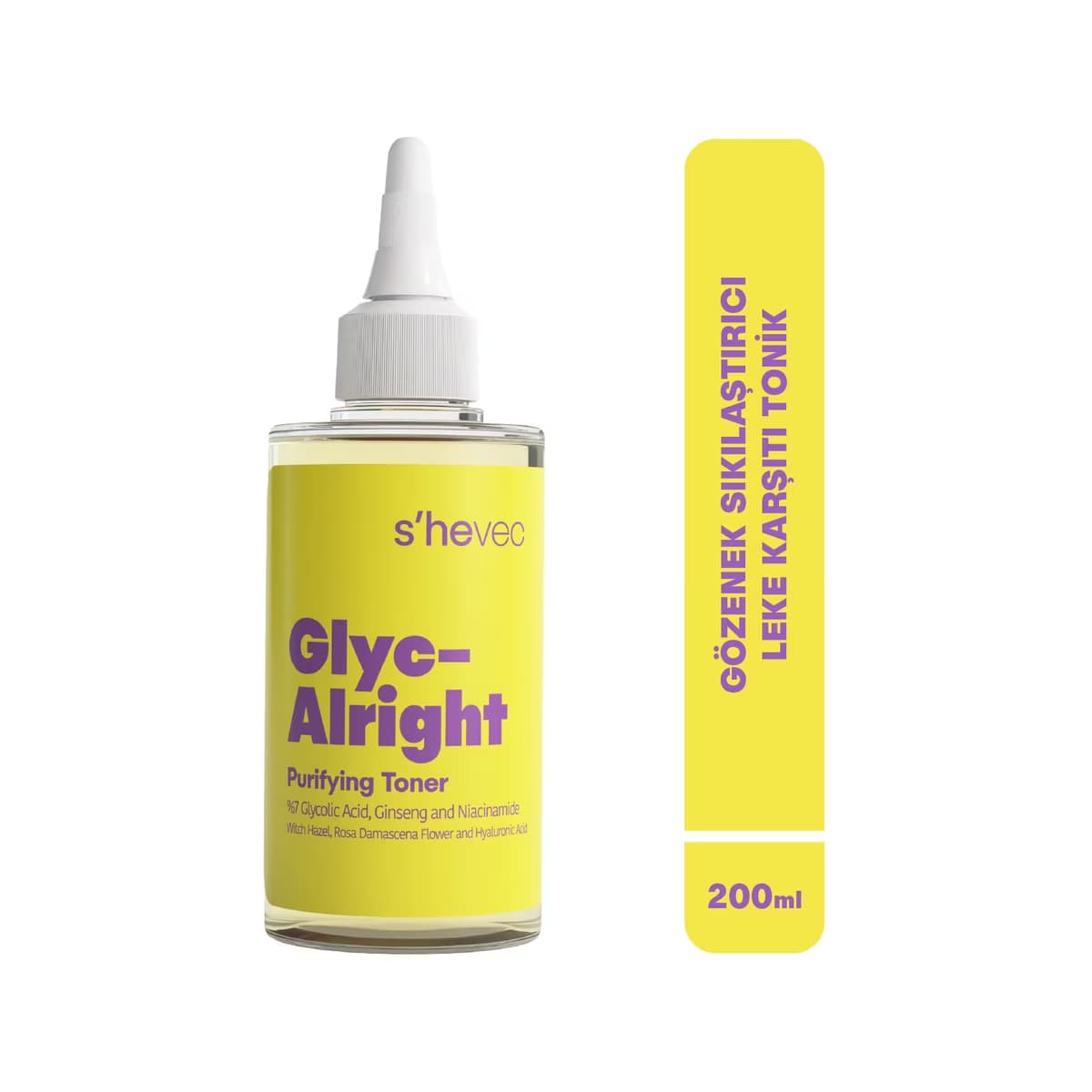 She Vec Glyc-Alright Gözenek Sıkılaştırıcı ve Leke Karşıtı Tonik 200 ml - Gratis