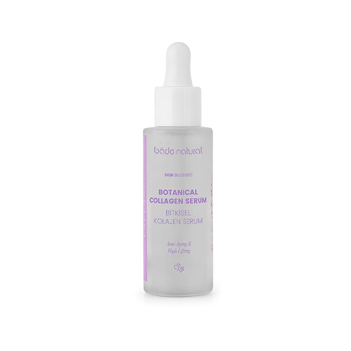 Bade Natural Bitkisel Kolajen Yüz Serumu Yaşlanma ve Kırışıklık Karşıtı 30 ml - Gratis