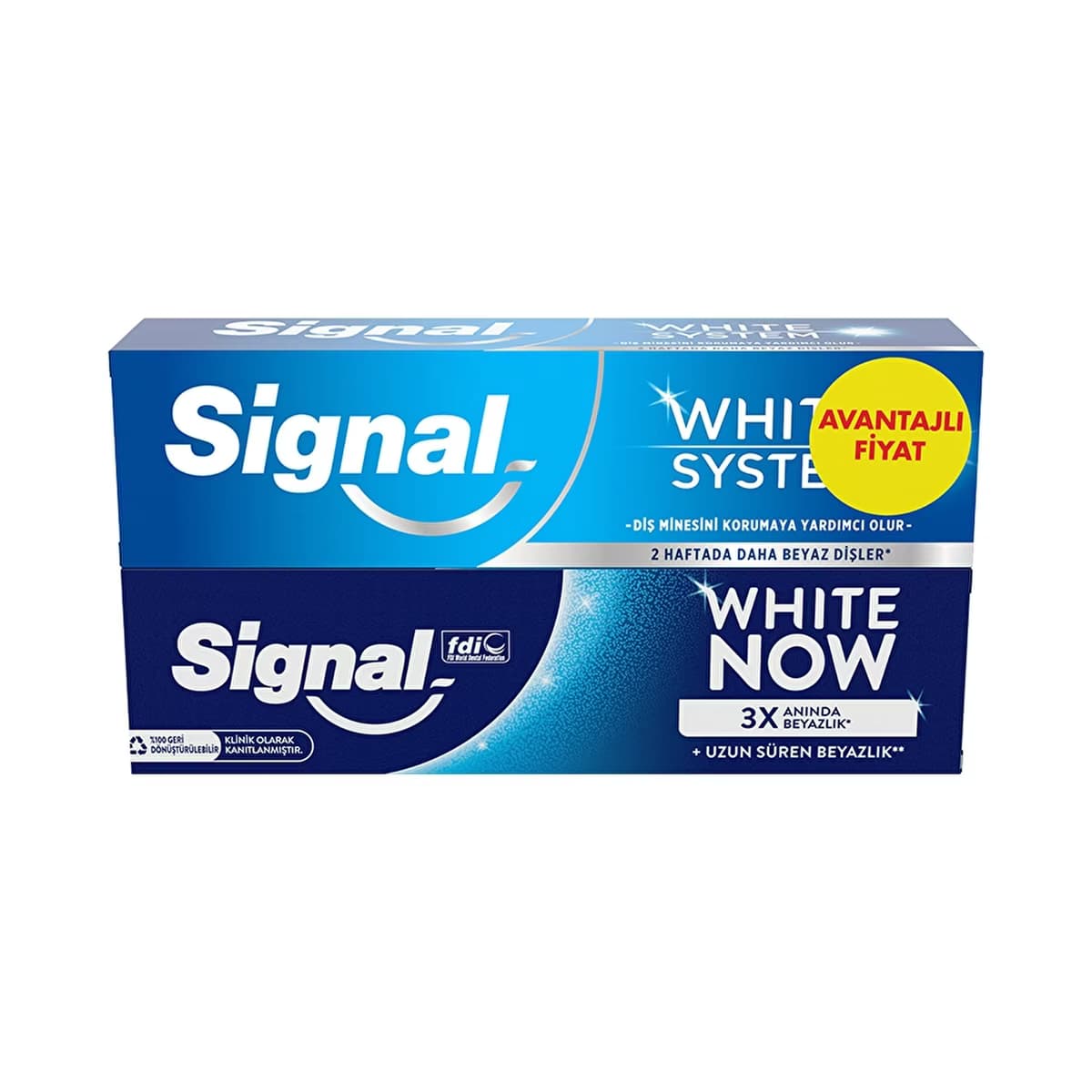 Signal White System Diş Macunu 75 ml + White Now Original 75 ml - Gratis