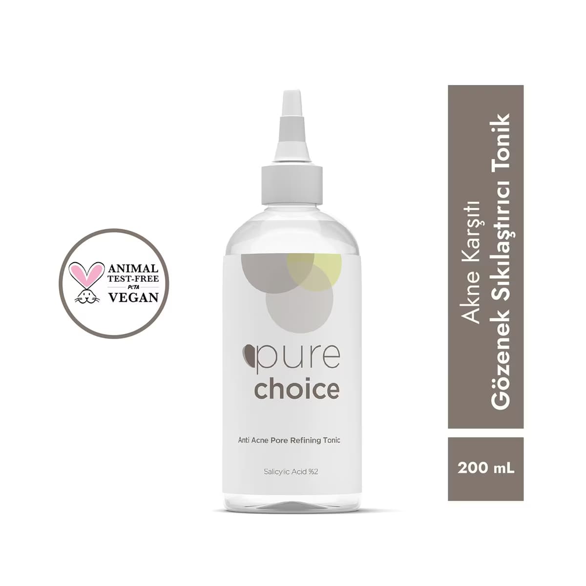 Pure Choice Akne Karşıtı Gözenek Sıkılaştırıcı Tonik 200 ml - Gratis