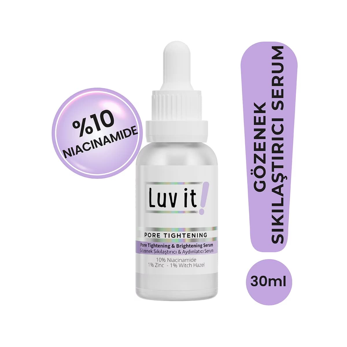 Luv it! Gözenek Sıkılaştırıcı & Aydınlatıcı Serum 30 ml - Gratis