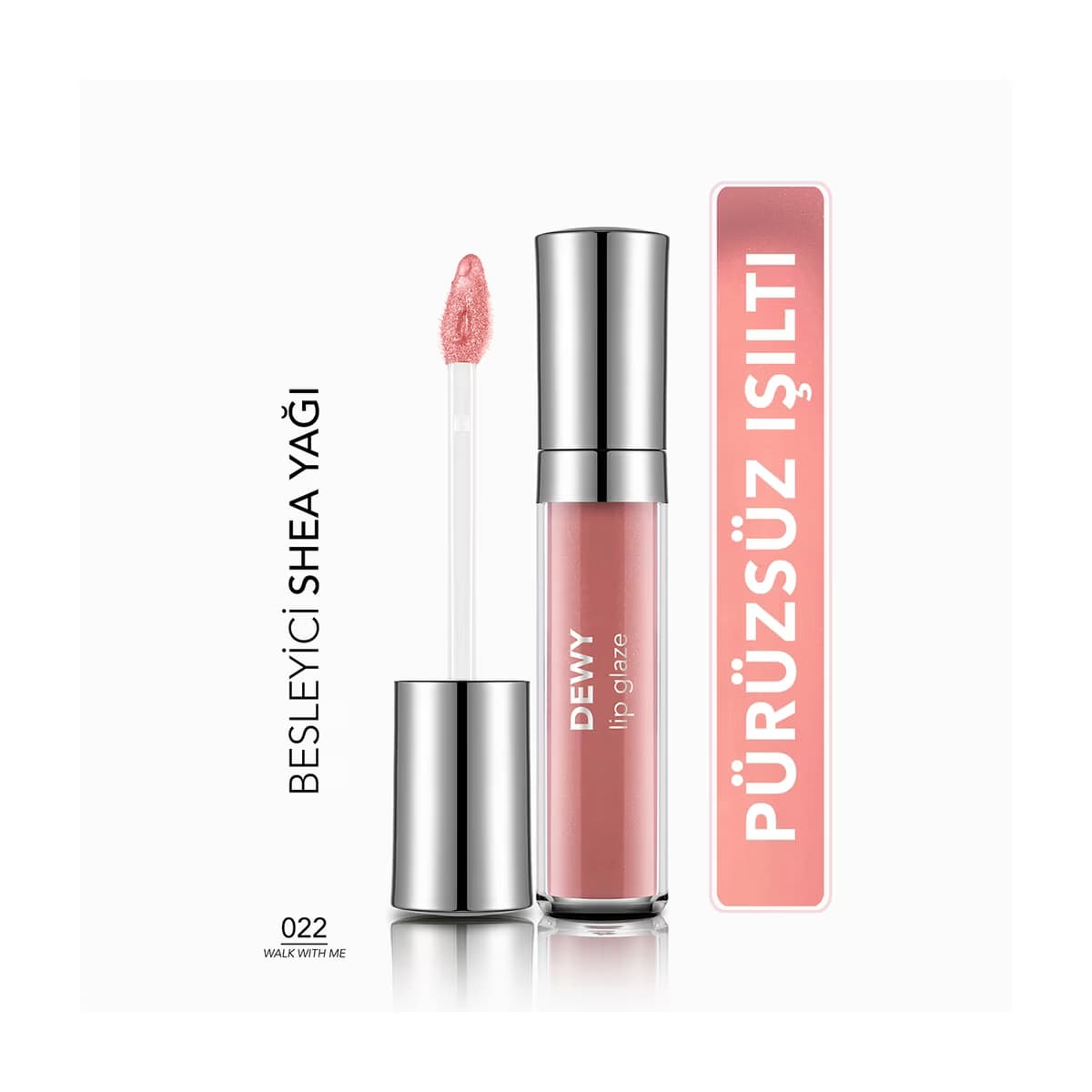 Flormar Dewy Lip Glaze Dudak Parlatıcısı 022 Walk With Me - Gratis