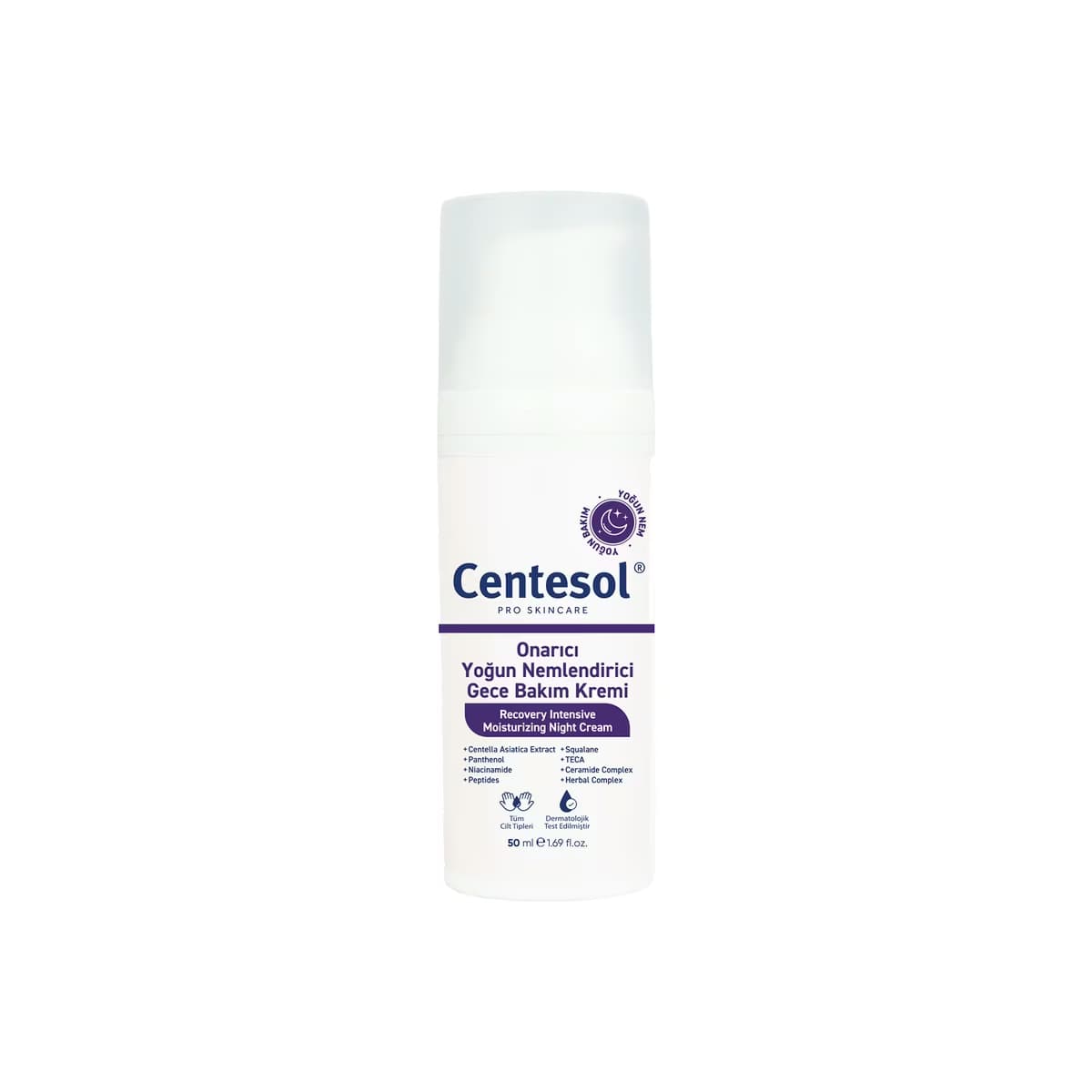 Centesol Onarıcı Yoğun Nemlendirici Gece Bakım Kremi 50 ml - Gratis