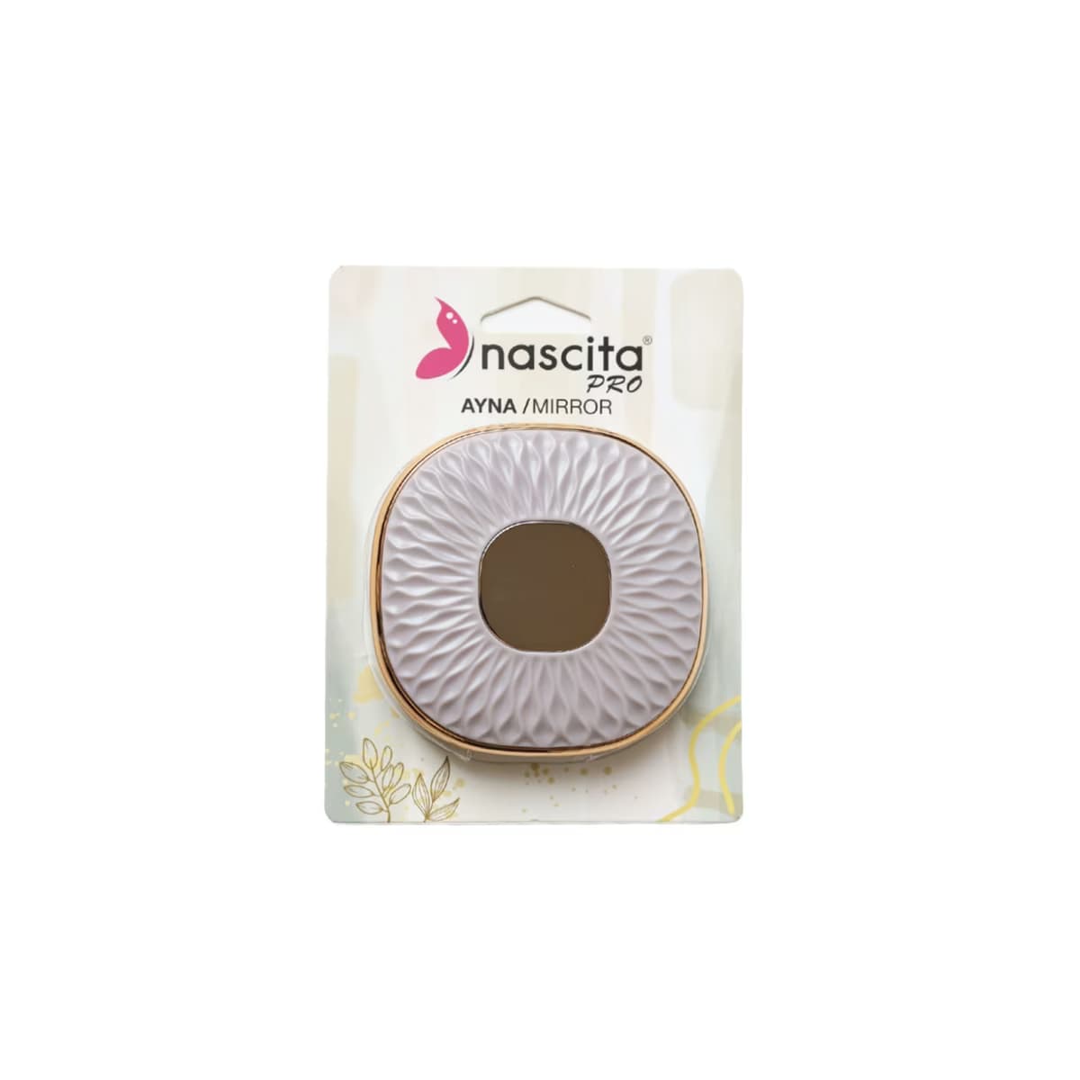 Nascita Taşınabilir Çanta Aynası Gri 9 cm - Gratis