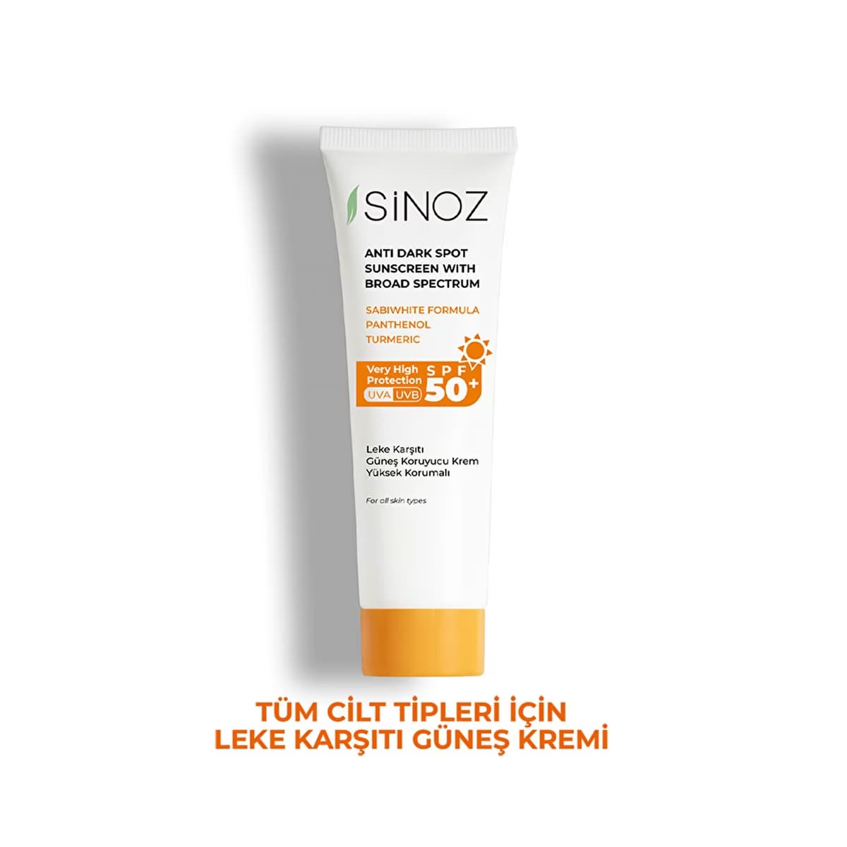 Sinoz SPF50+ Leke Karşıtı Yüz Güneş Kremi 50 ml - Gratis