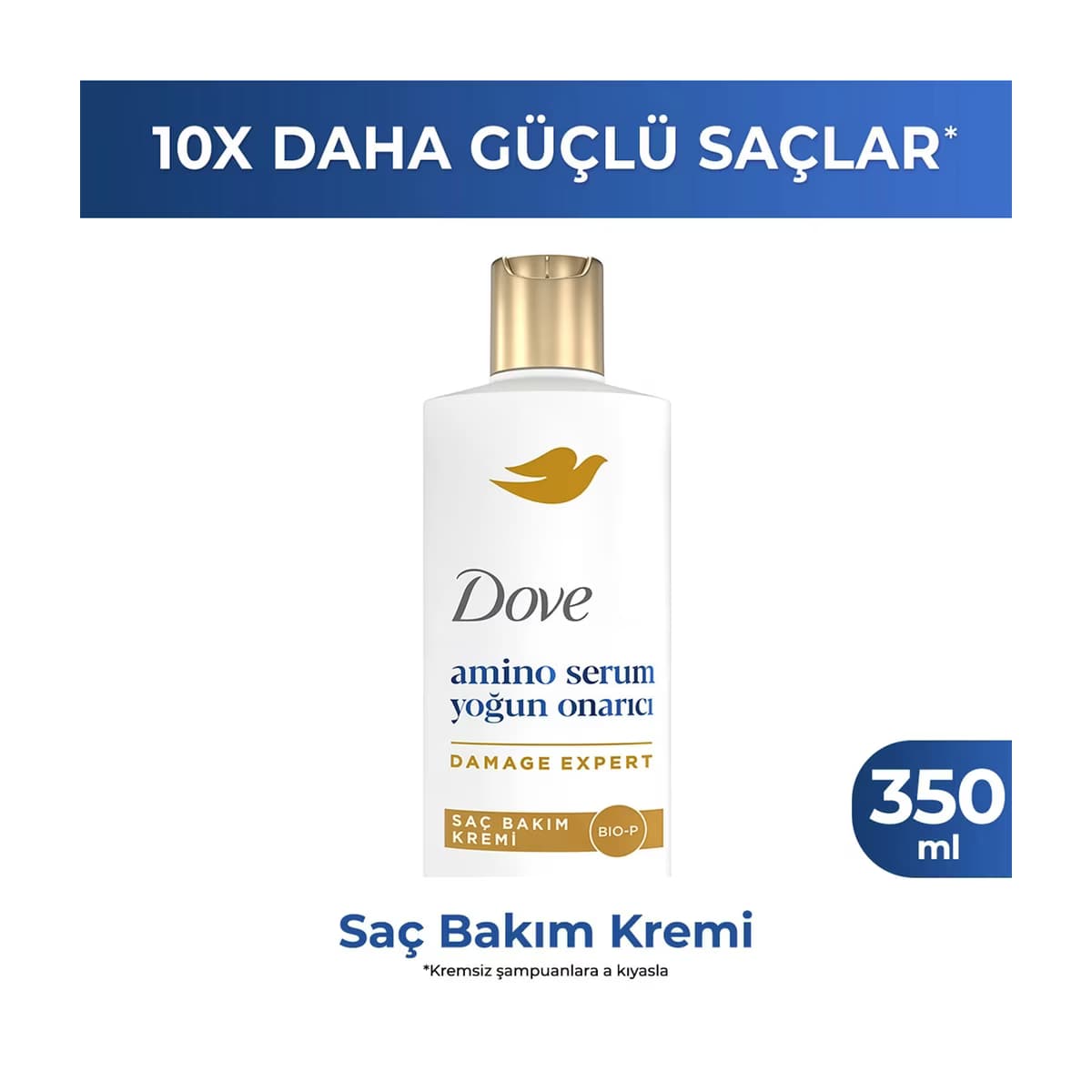 Dove Amino Serum Yoğun Onarıcı Saç Bakım Kremi 350 ml - Gratis