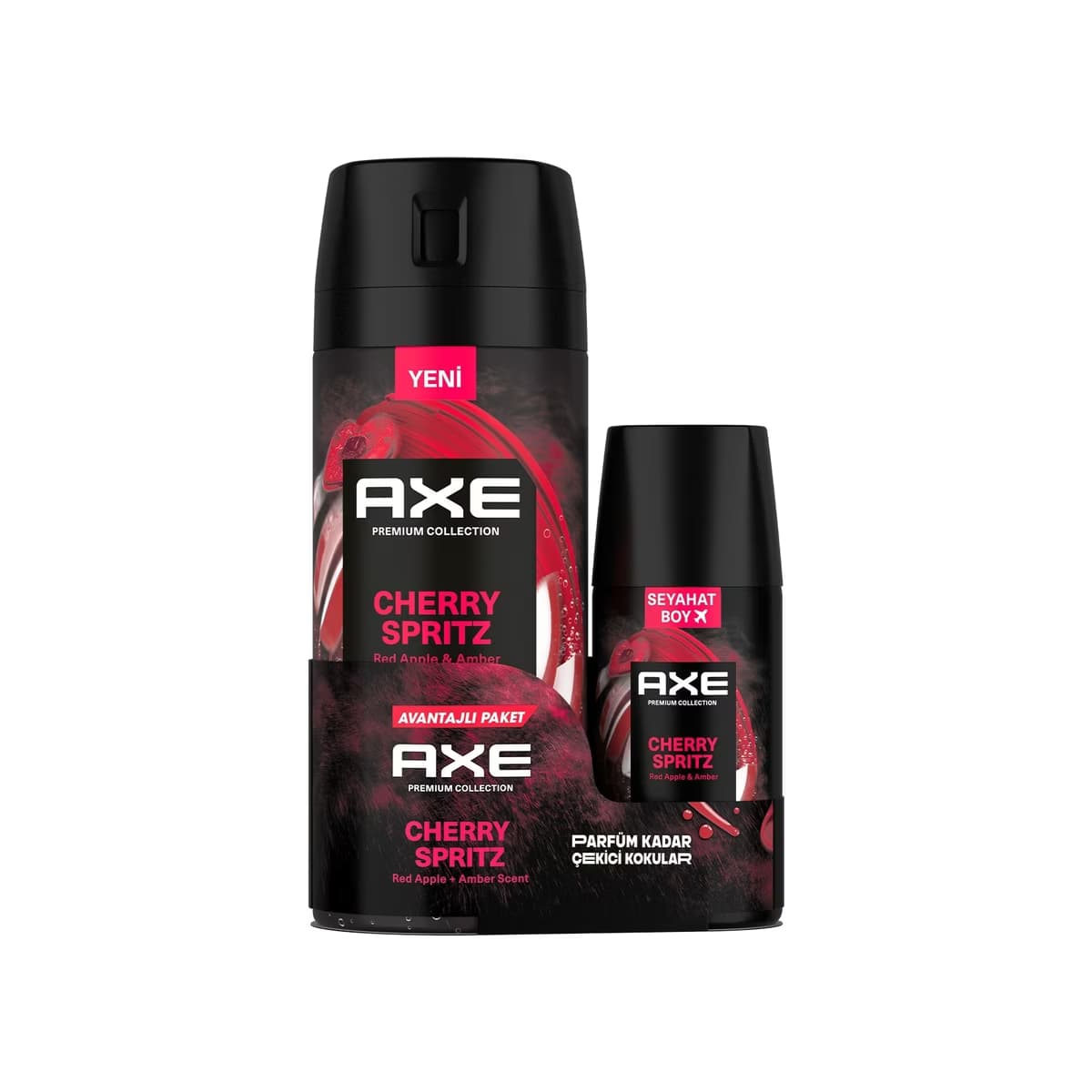 Axe Premium Collection Erkek Sprey Deodorant 150 ml + 35 ml Cherry Spritz - Gratis