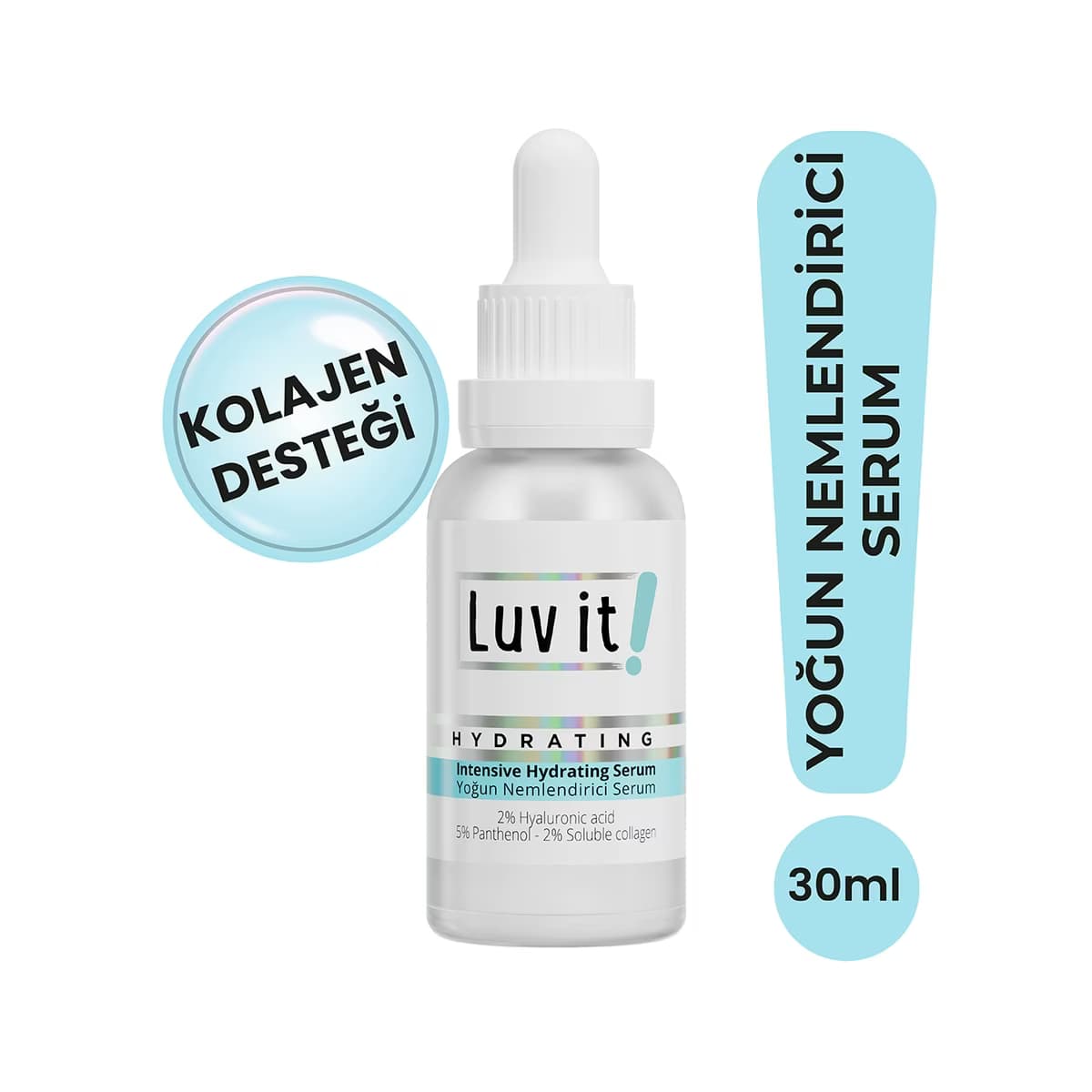 Luv it! Yoğun Nemlendirici Hyalüronik Asit Serum 30 ml - Gratis