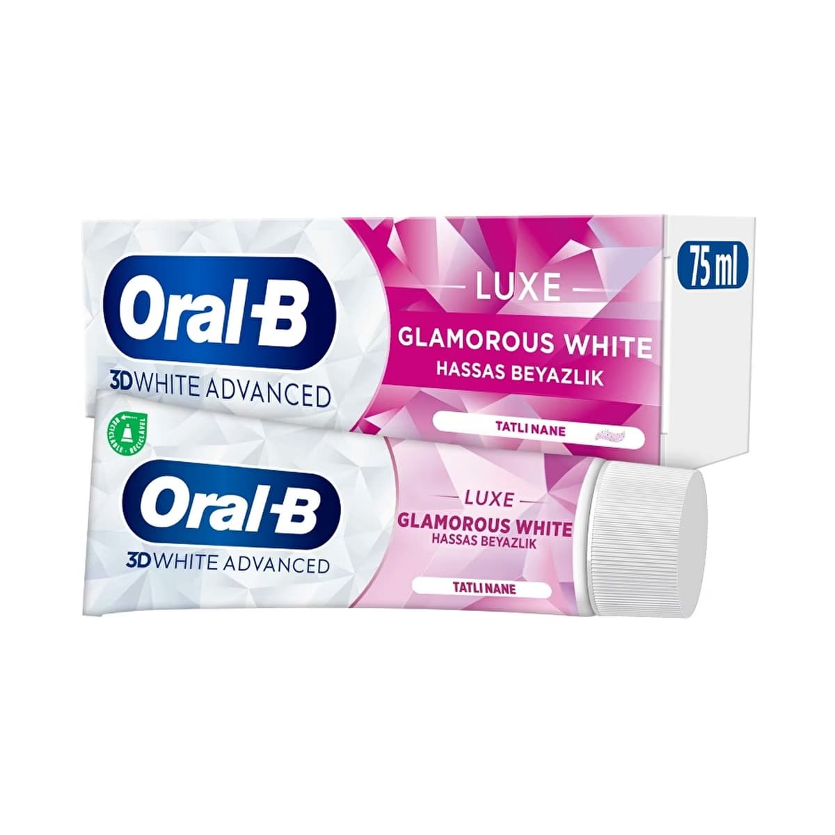 Oral-B Pro 3D White Advanced Luxe Glamorous White Diş Macunu 75 ml - Gratis