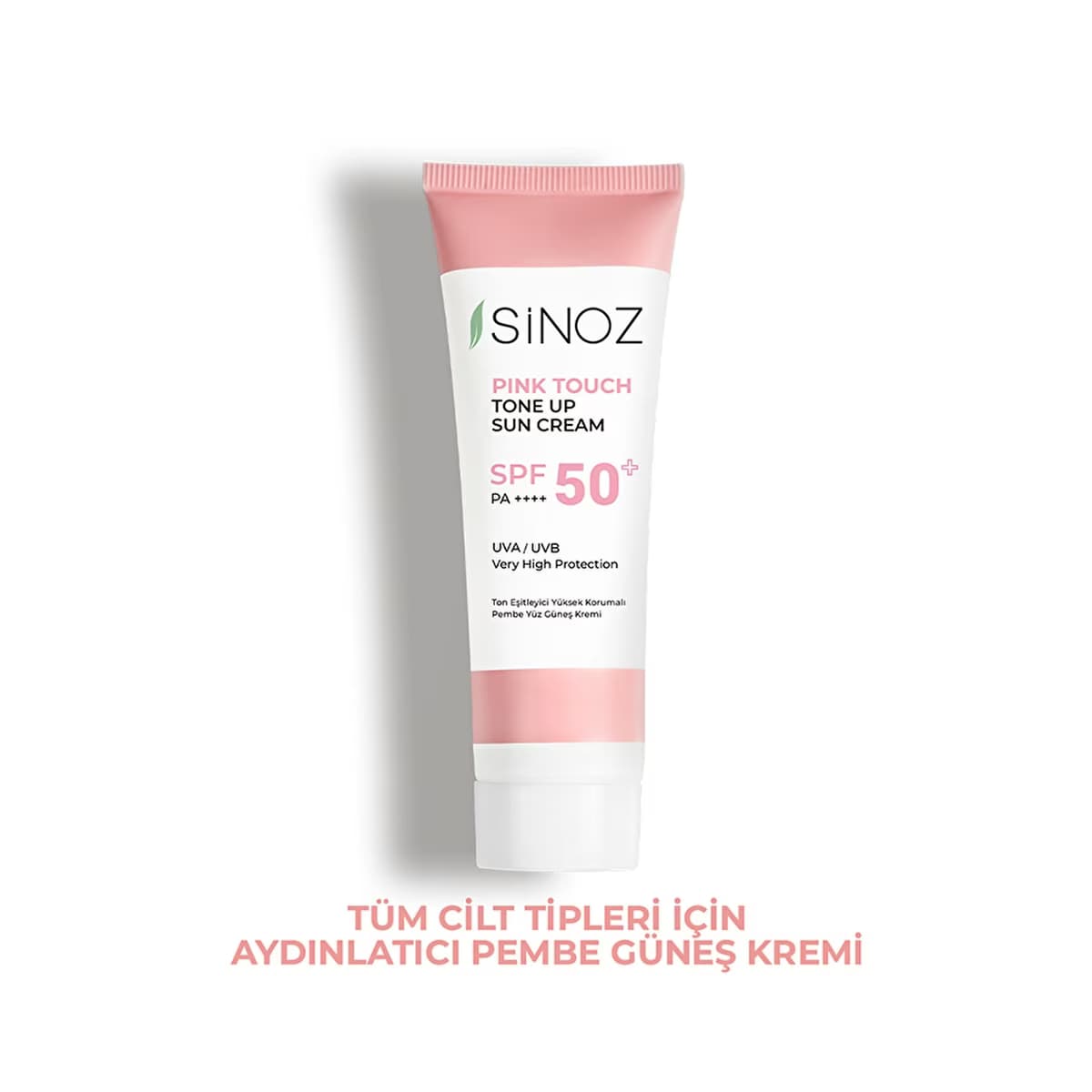 Sinoz SPF50+ Pink Touch Pembe Yüz Güneş Kremi PA++++ 50 ml - Gratis