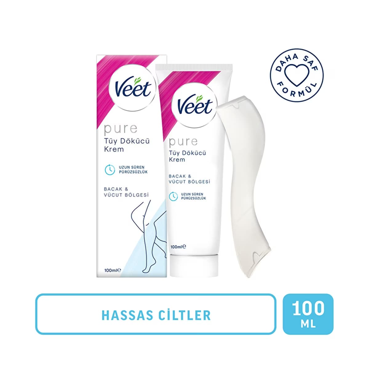 Veet Pure Tüy Dökücü Krem Hassas Ciltler 100 ml - Gratis