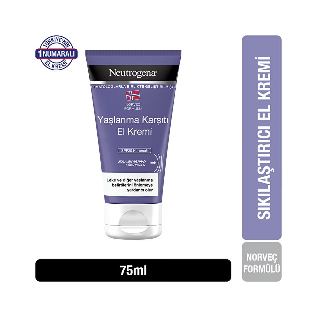 Neutrogena Norveç Formülü Visibly Renew Sıkılaştırıcı El Kremi 75 ml - Gratis