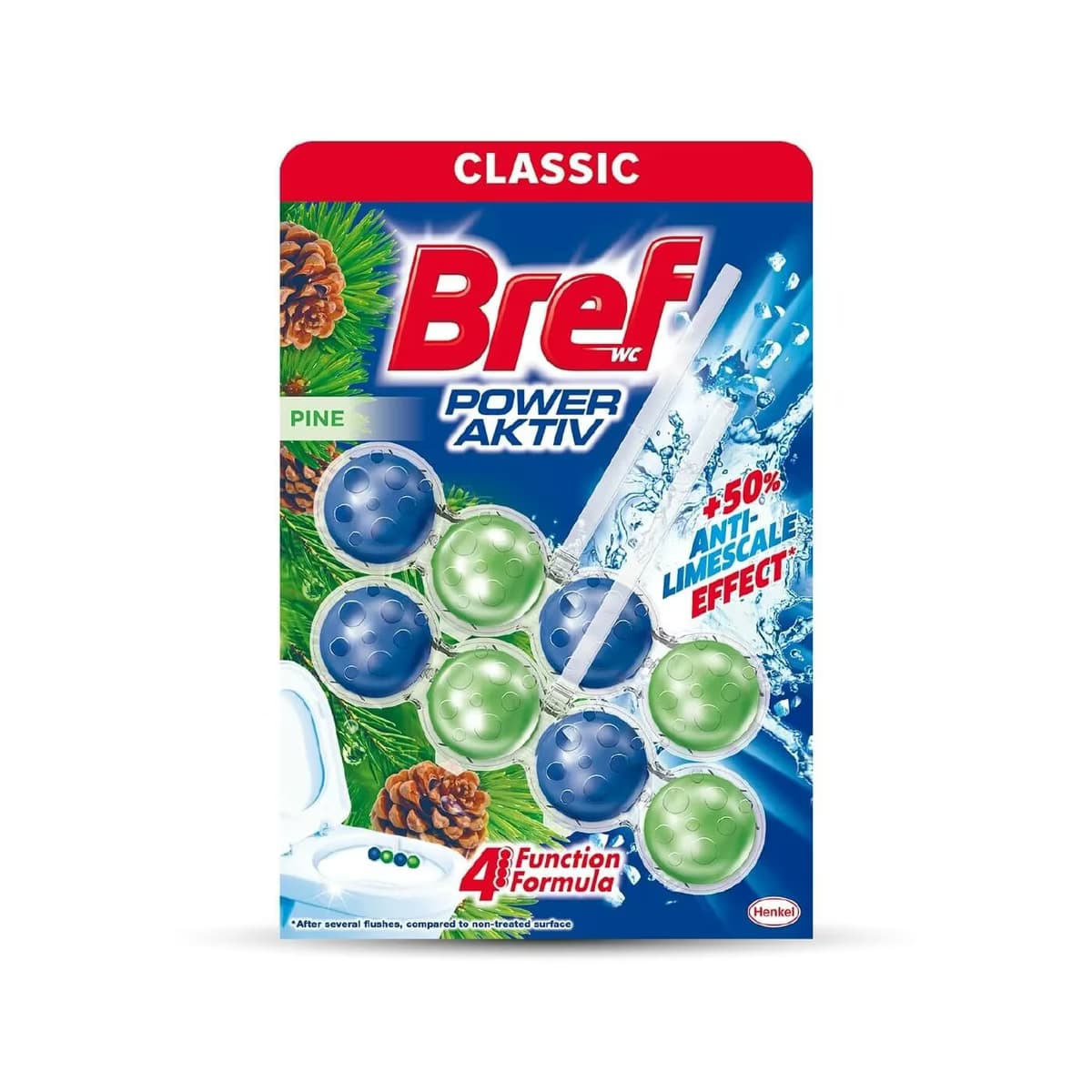 Bref Power Aktif Çam Klozet Temizleyici Blok 2x51 gr