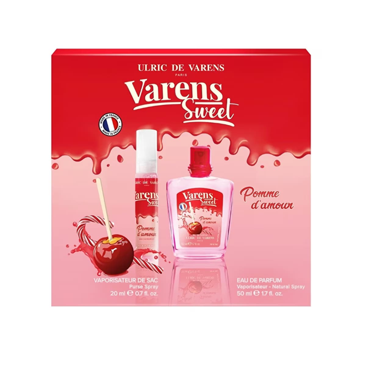 Ulric de Varens Sweet Pomme d'Amour Set (EDP Kadın Parfüm 50 ml + Sprey Parfüm 20 ml) - Gratis
