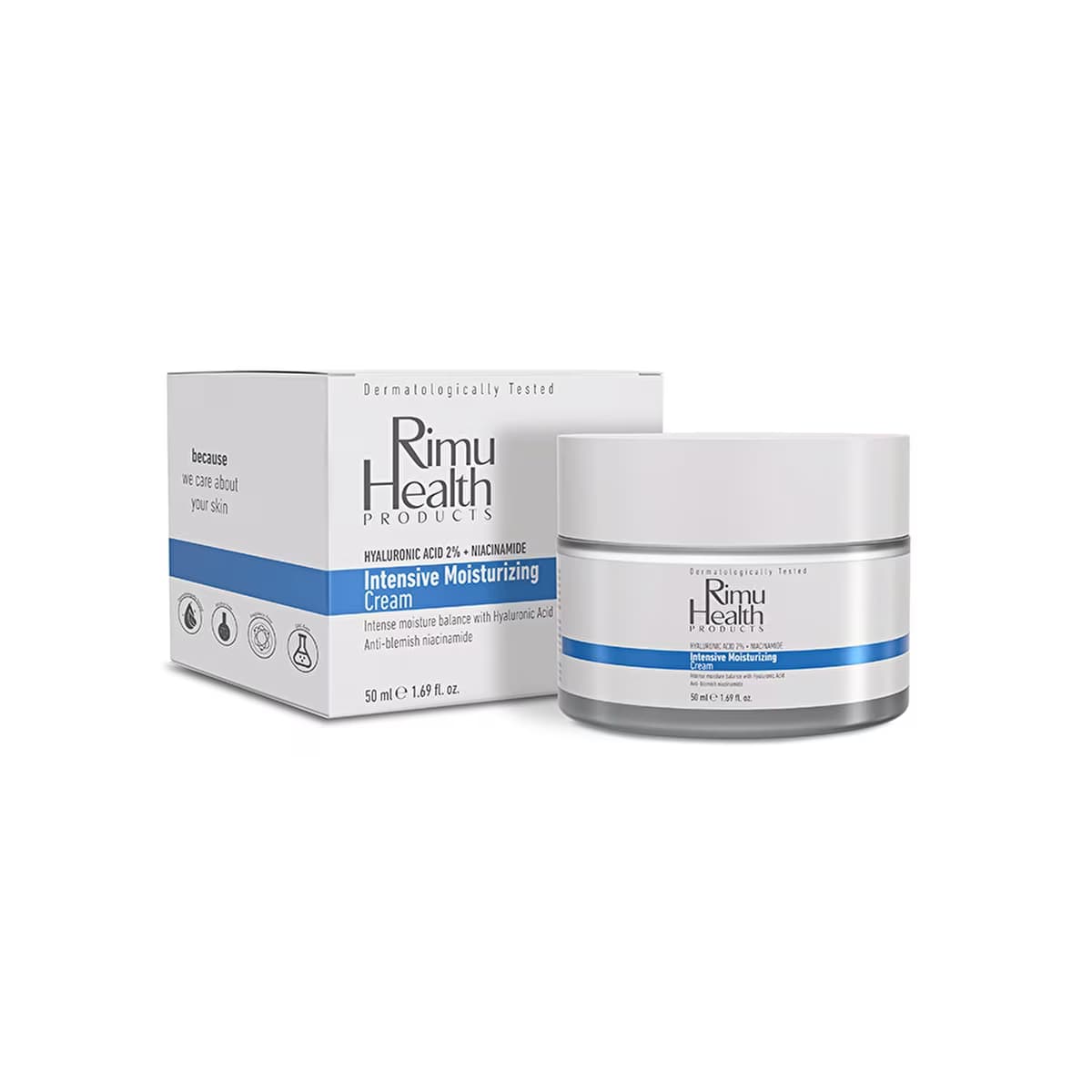 Rimu Health Cilt Tonu Eşitleyici ve Yoğun Nemlendirici Yüz Kremi 50 ml (Hyaluronic Acid - Niacinamid - Gratis