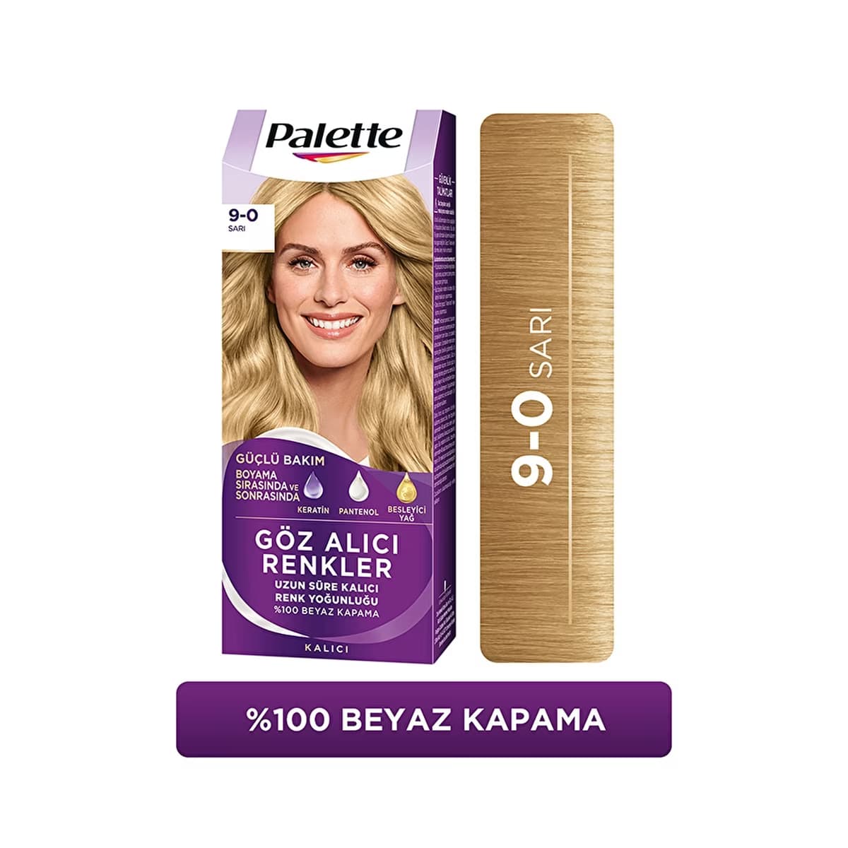 Palette Göz Alıcı Renkler Saç Boyası 9-0 Sarı - Gratis