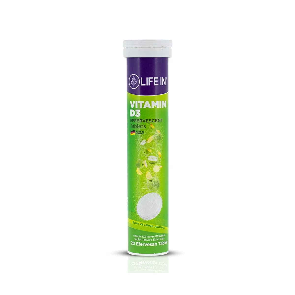 Life In Vitamin D3 İçeren Efervesan Takviye Edici Gıda 20 Tablet - Gratis