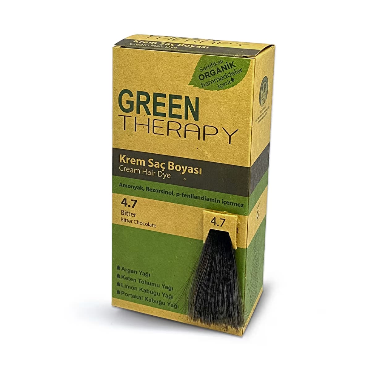 Green Therapy Krem Saç Boyası 4.7 Bitter - Gratis