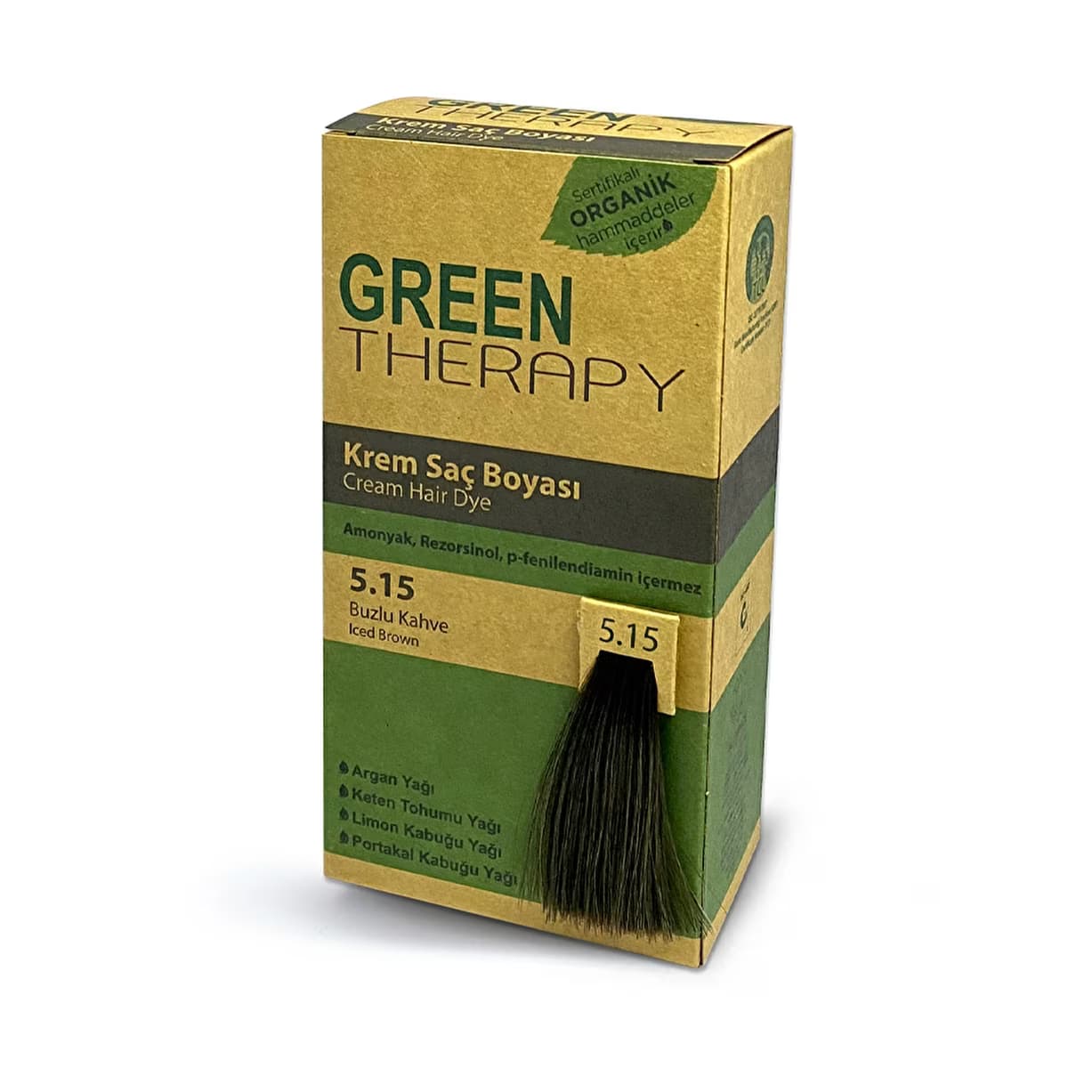 Green Therapy Krem Saç Boyası 5.15 Buzlu Kahve - Gratis