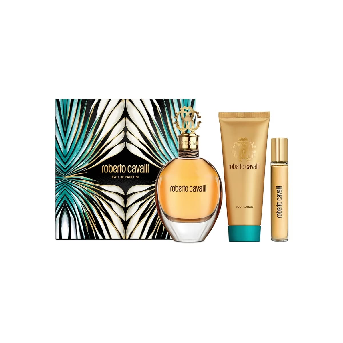 Roberto Cavalli Signature EDP Kadın Parfüm Seti (Parfüm 75 ml + Seyahat Boy Parfüm 15 ml + Vücut Losyonu 100 ml) - Gratis