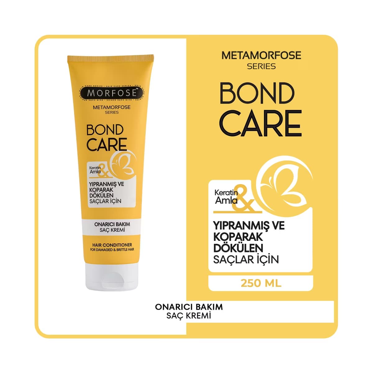 Morfose Metamorfose Bond Care Onarıcı Bakım Saç Kremi 250 ml - Gratis