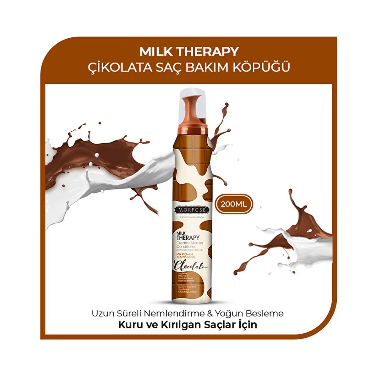 Morfose Milk Therapy Chocolate Saç Köpüğü 200 ml - Gratis