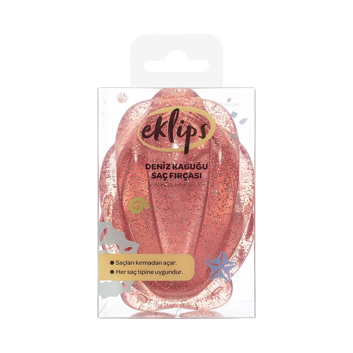 Eklips Deniz Kabuğu Saç Fırçası - Gratis