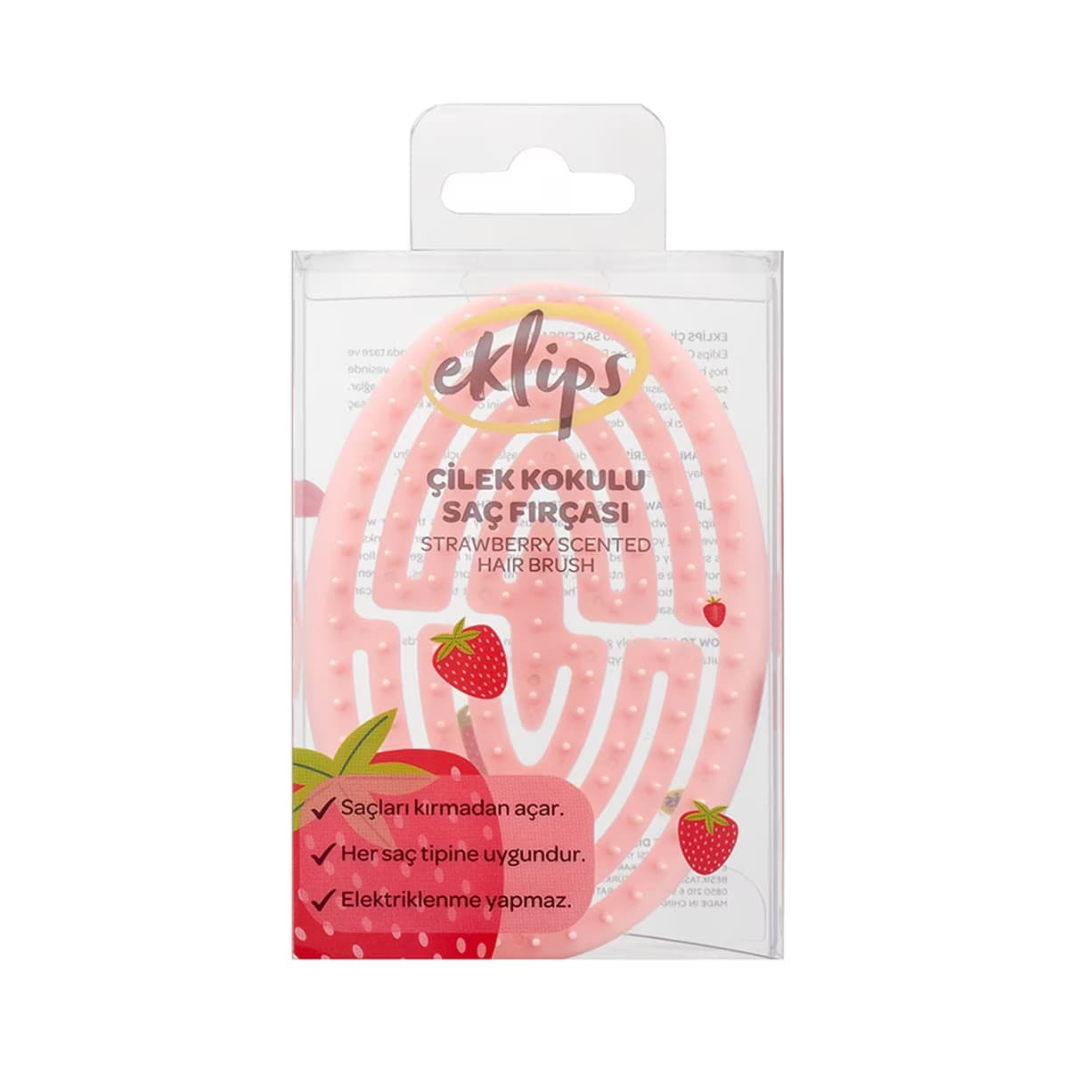 Eklips Çilek Kokulu Saç Fırçası - Gratis